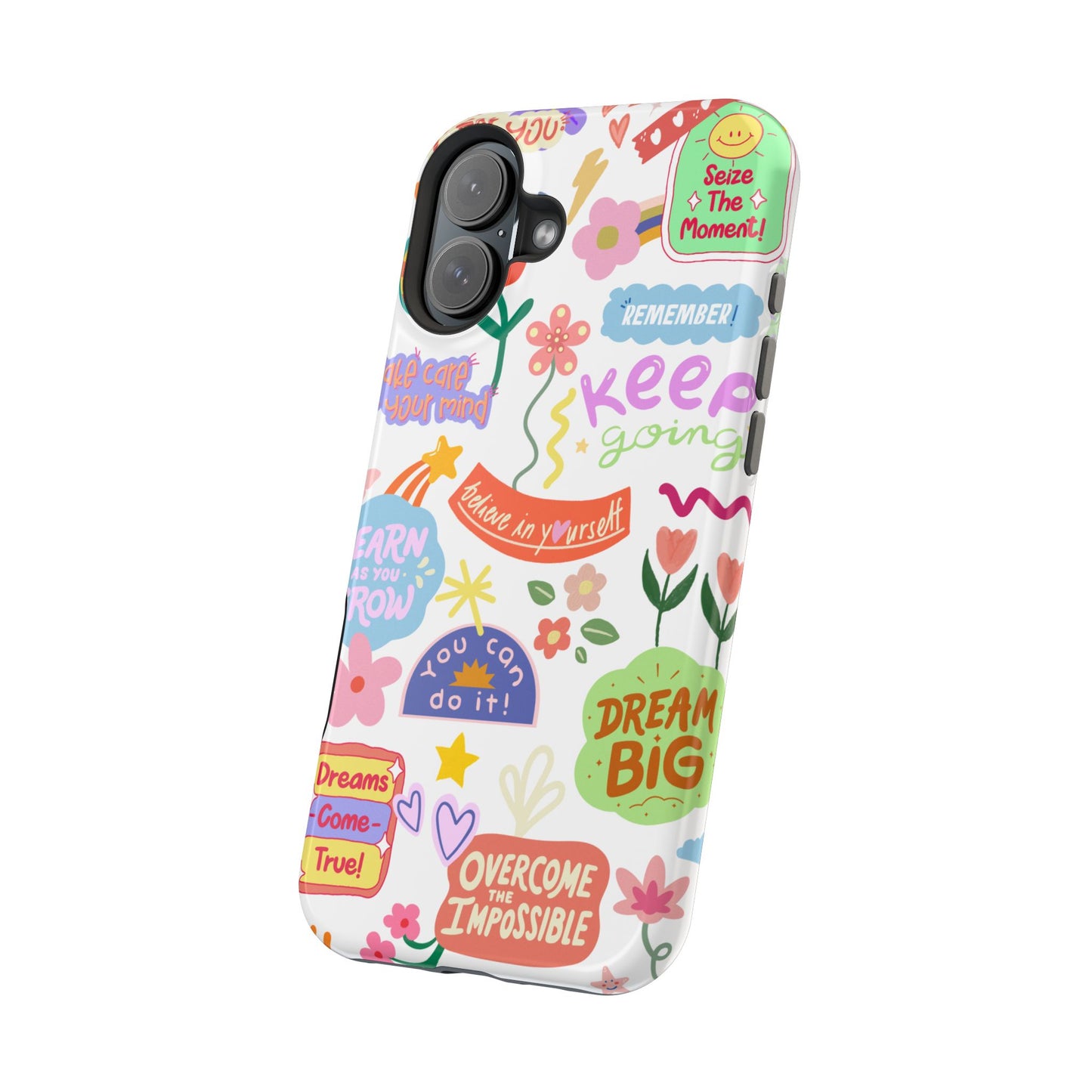 Inspirational, Motivational Phone Case, Cute Floral, Confidence Case, Gift for Her, Positive Vibes