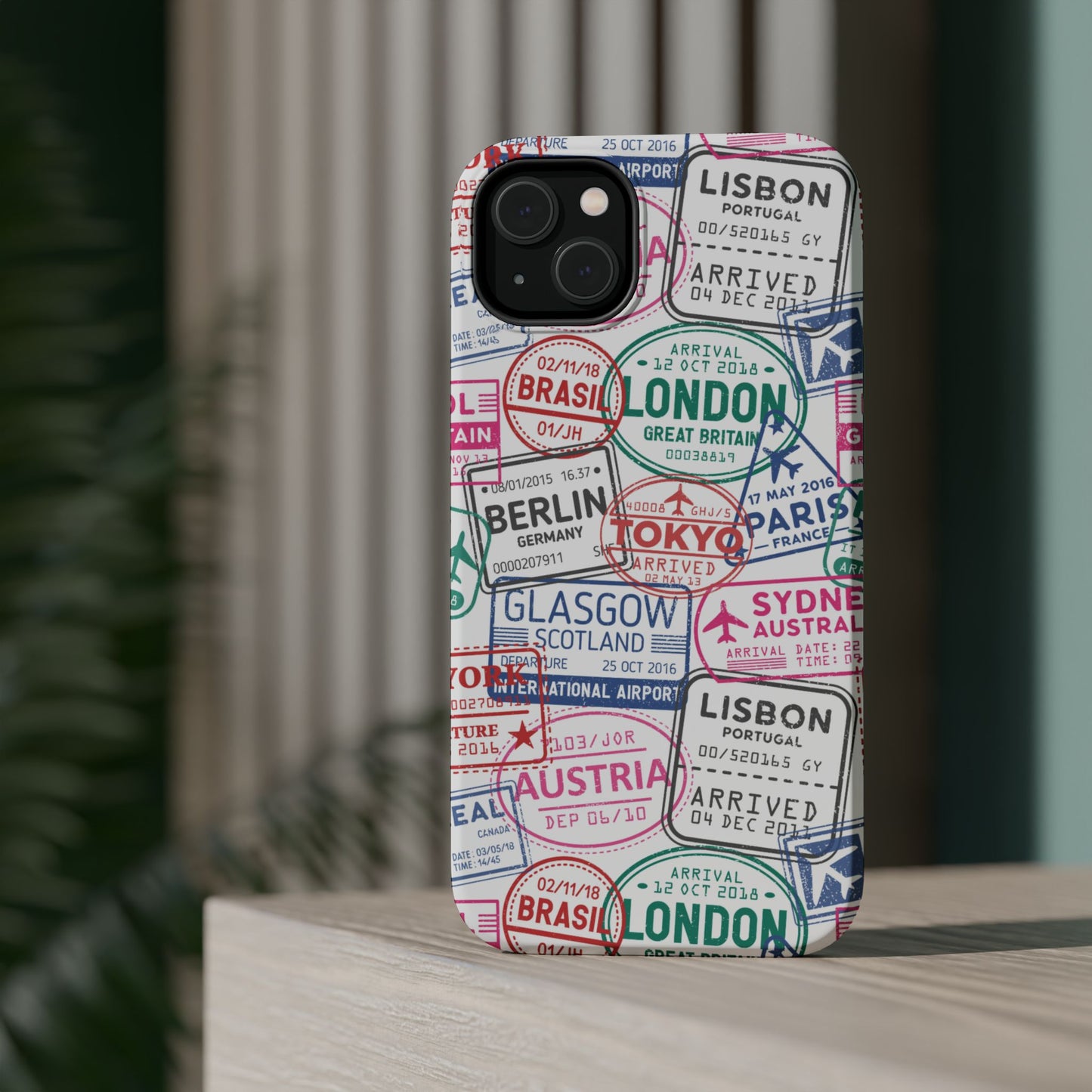 Travel-Inspired, Passport, Travelers, Adventure Stamp, Unique MAGNETIC Phone Case