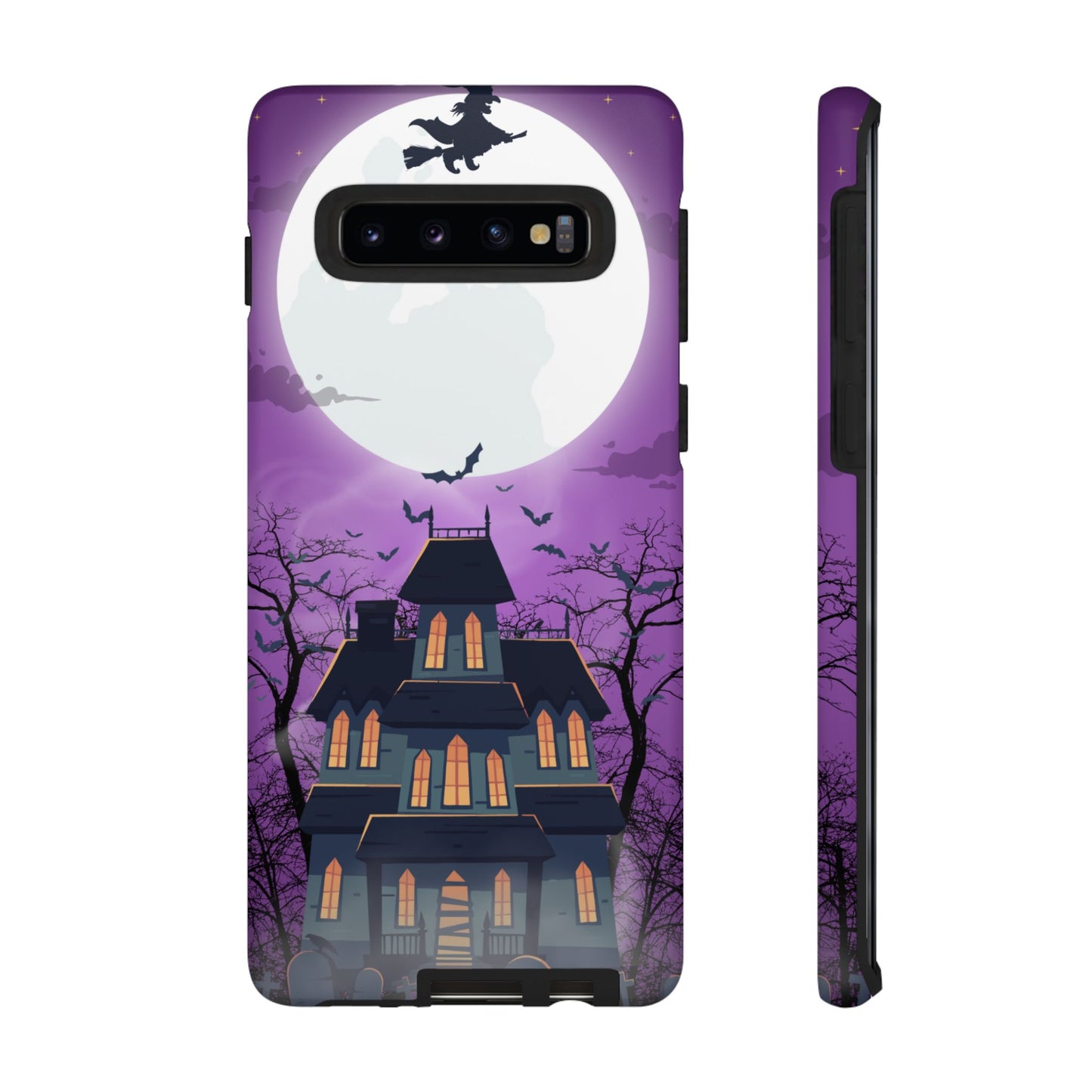 Halloween Haunted, Spooky House, Witchy Vibe Phone Case for Samsung