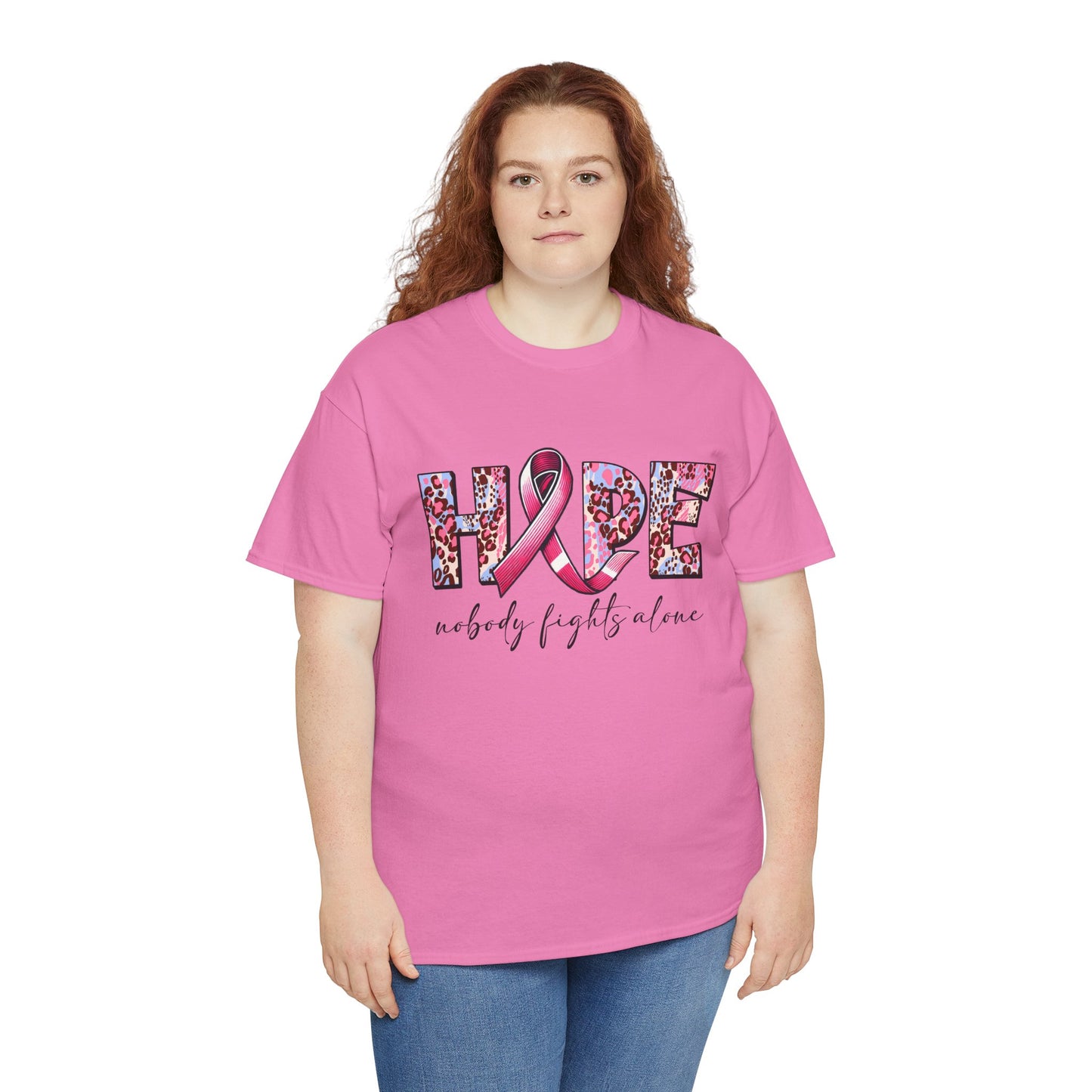 Hope & Support Unisex Tee - Nobody Fights Alone