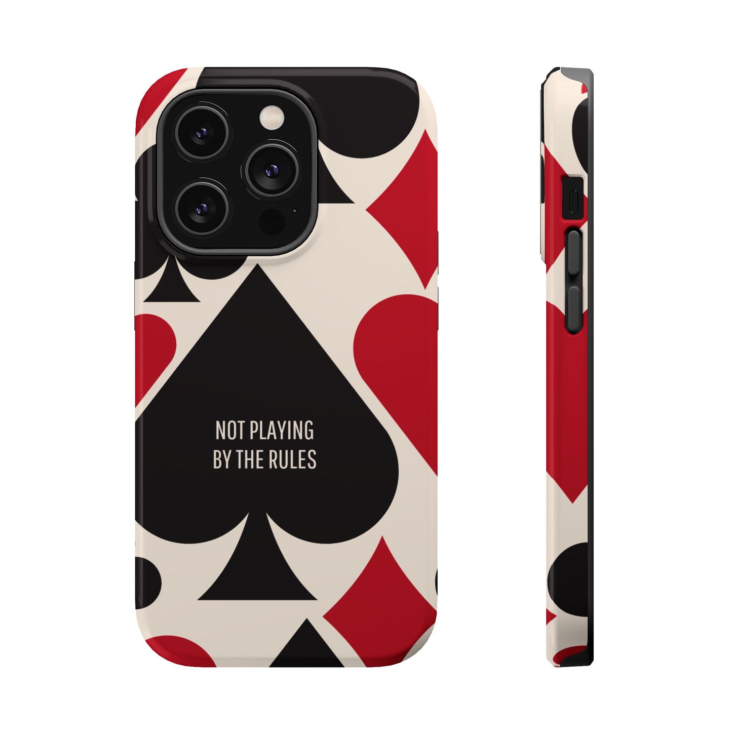 Bold Playing Card Tough Phone Case - Not Playing by the Rules for Iphone