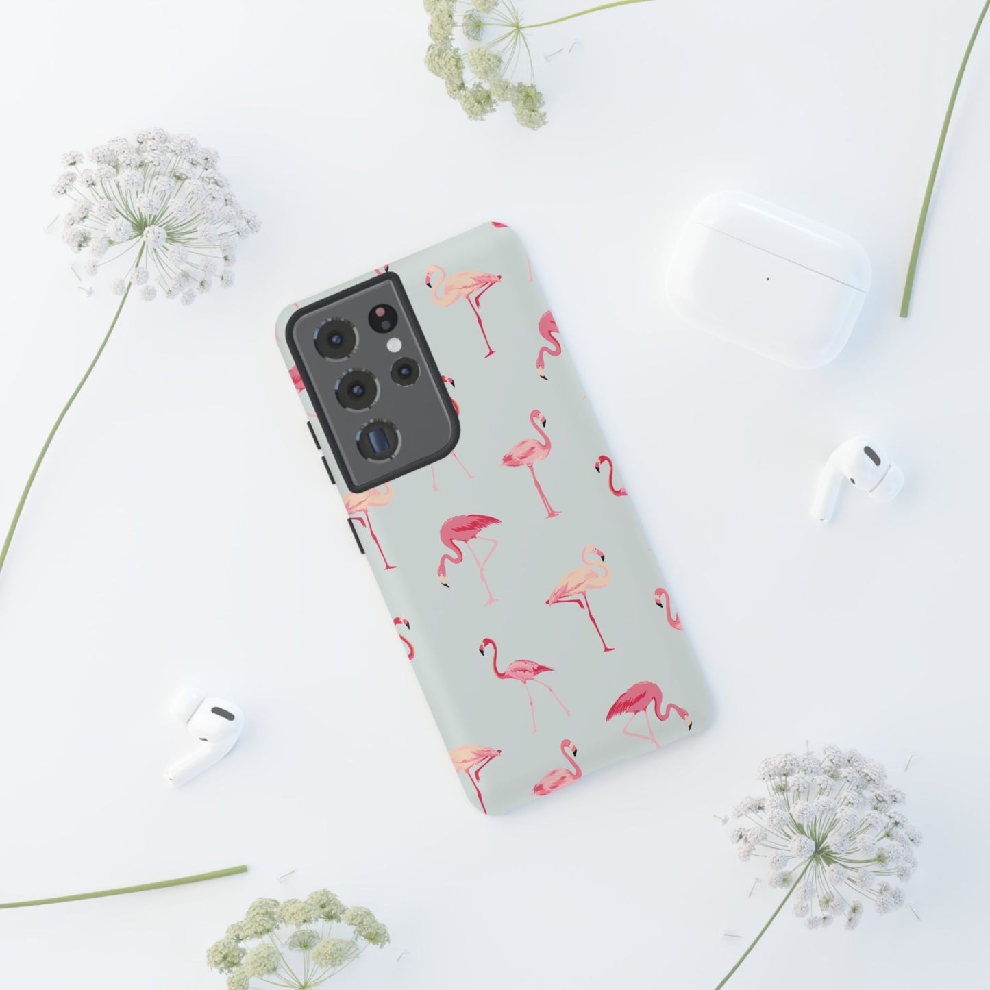 Stylish Flamingo, Summer Vibes Tough Phone Case for Samsung