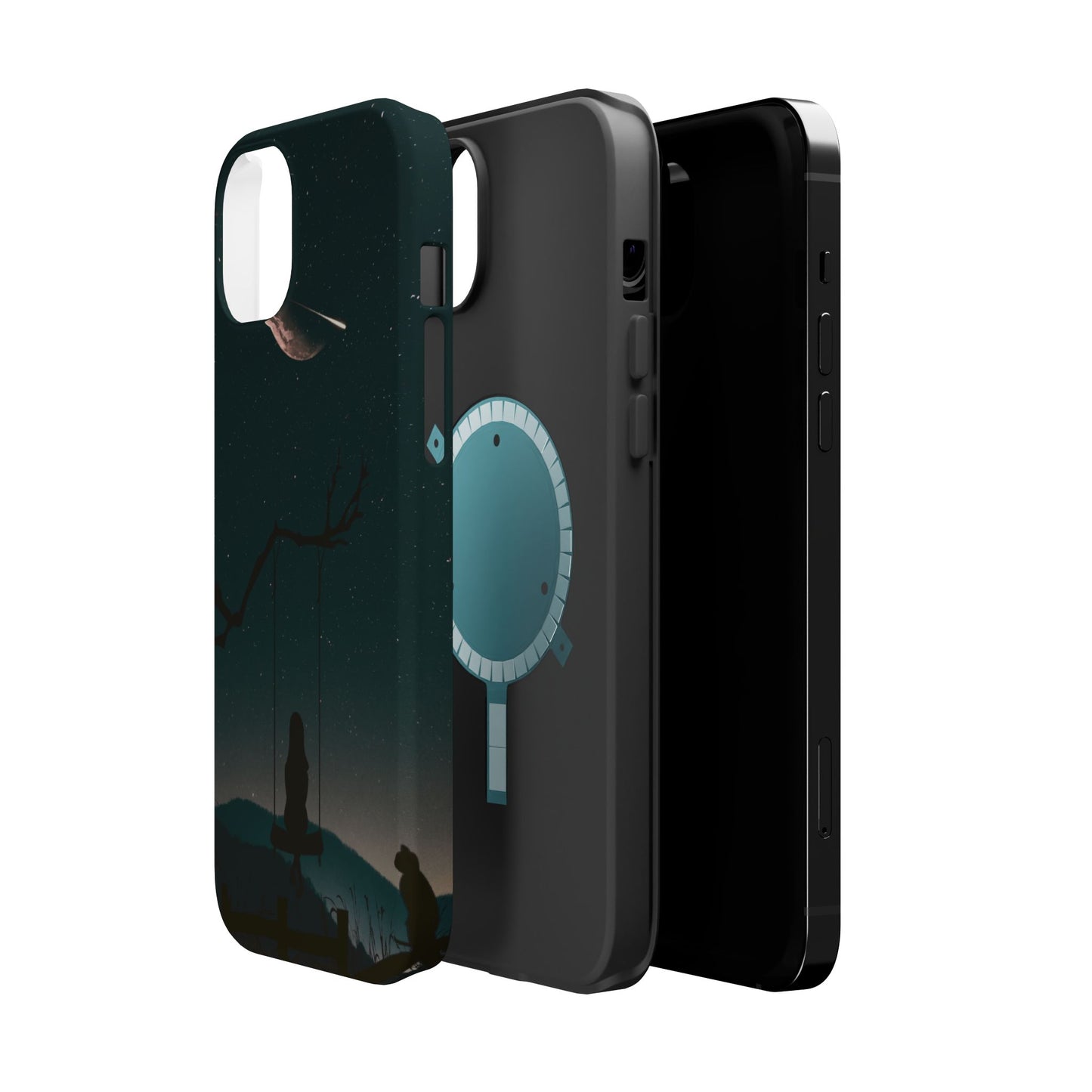 Dreamy Night Sky Tough Magnetic Phone Cases Unique Celestial Design for Iphone