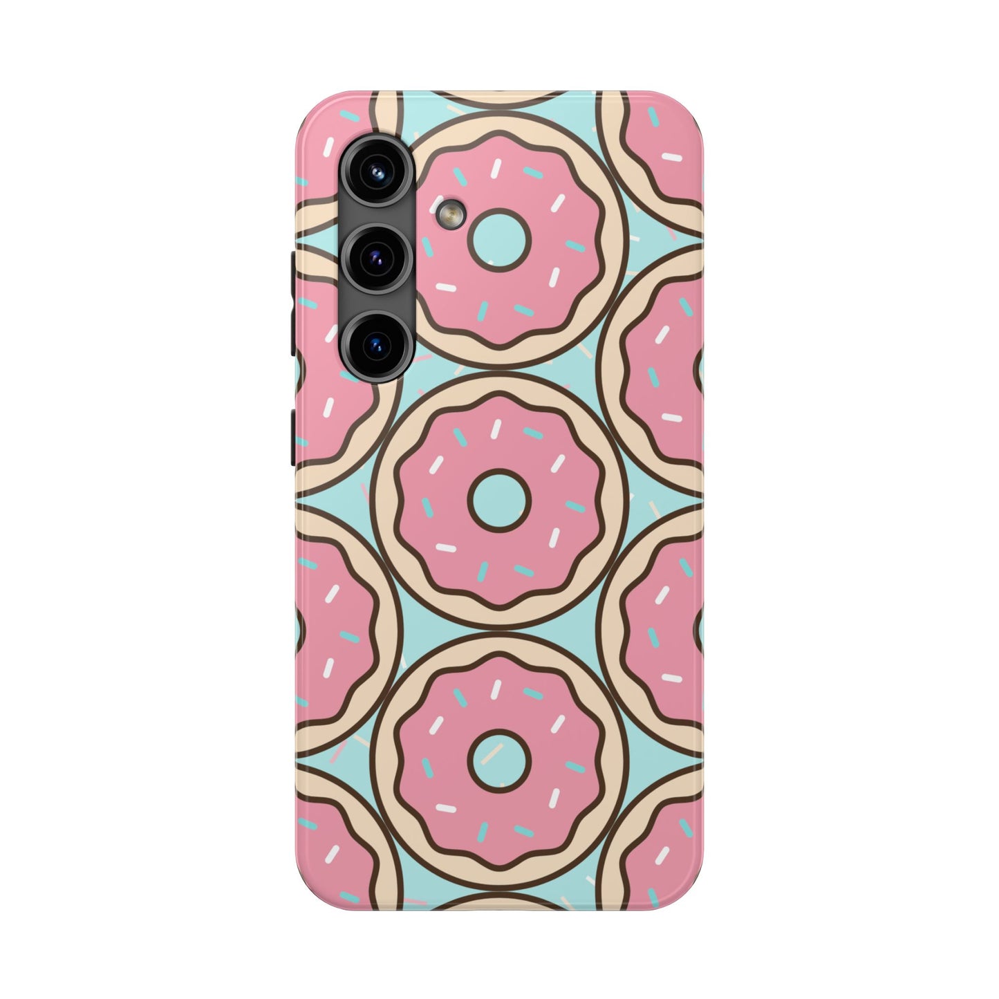 Cute Donut Pattern Tough Phone Case