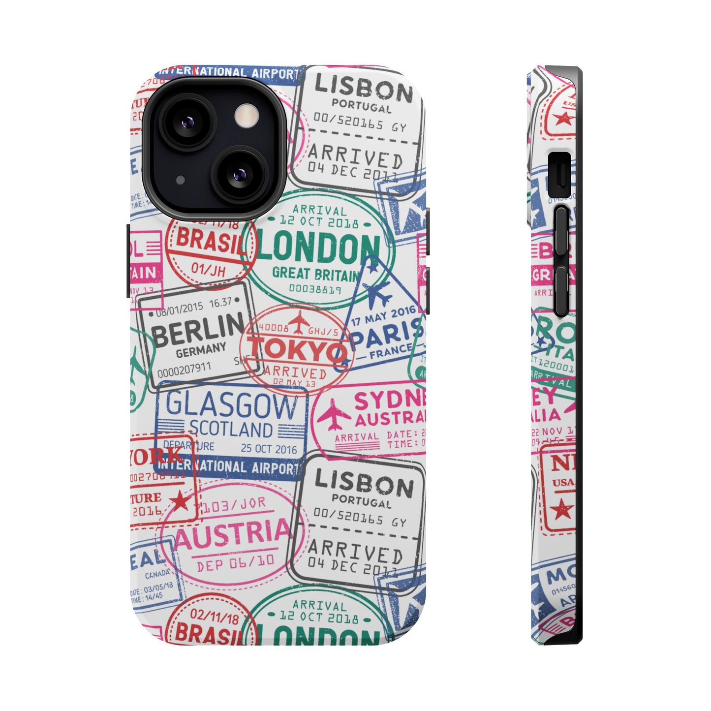 Travel-Inspired, Passport, Travelers, Adventure Stamp, Unique MAGNETIC Phone Case