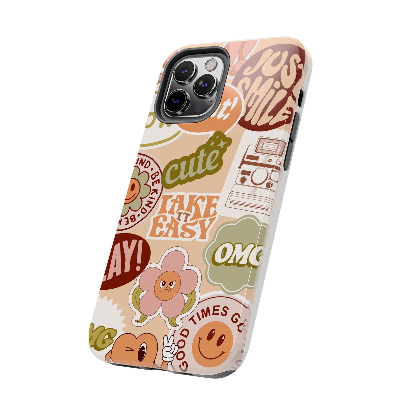 Vibrant, Positive Affirmation Sticker Phone Cases, Cute for Teens, Fun Ideas, Everyday Use