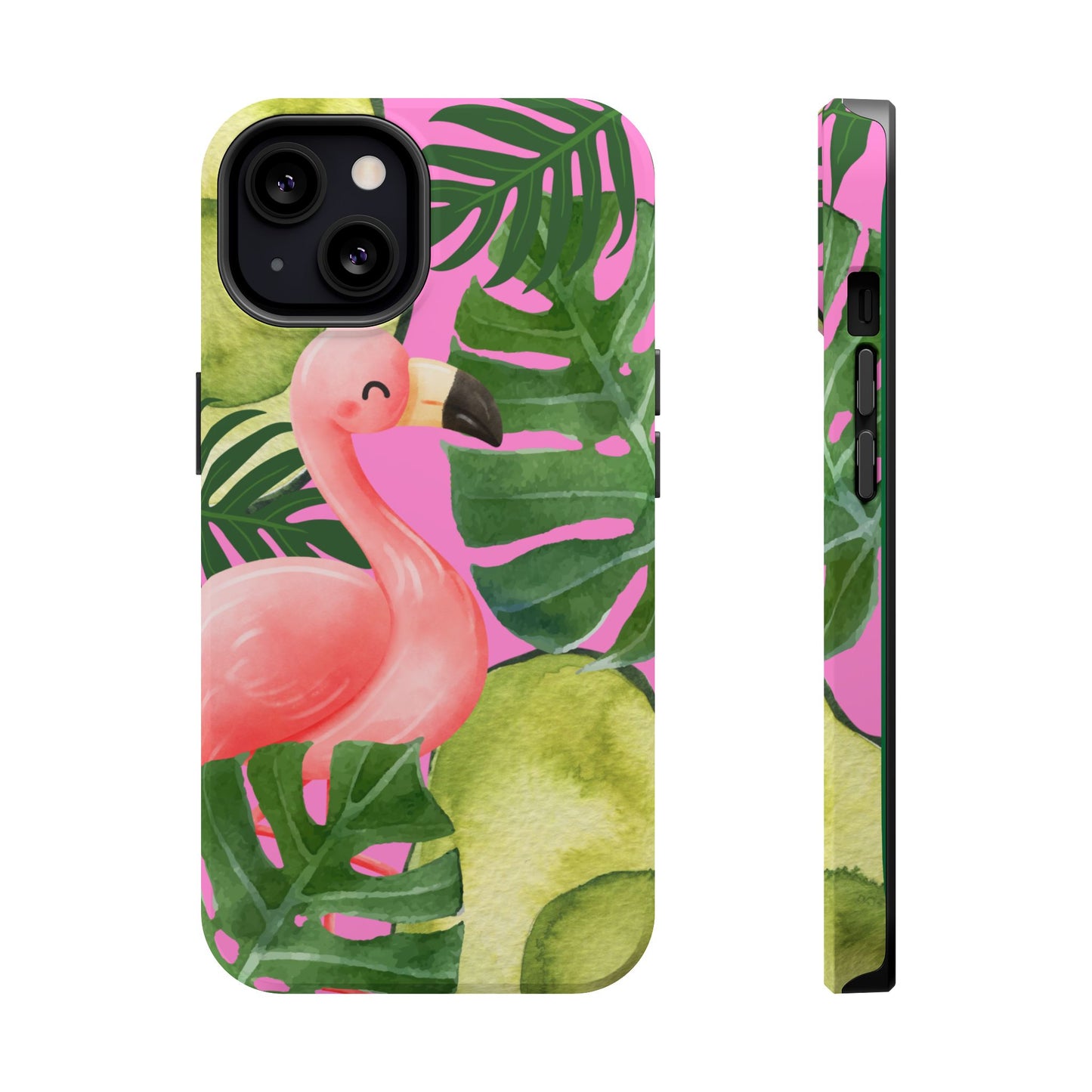 Tropical Flamingo, Cute, Summer Vibes MAGNETIC Tough Phone Case