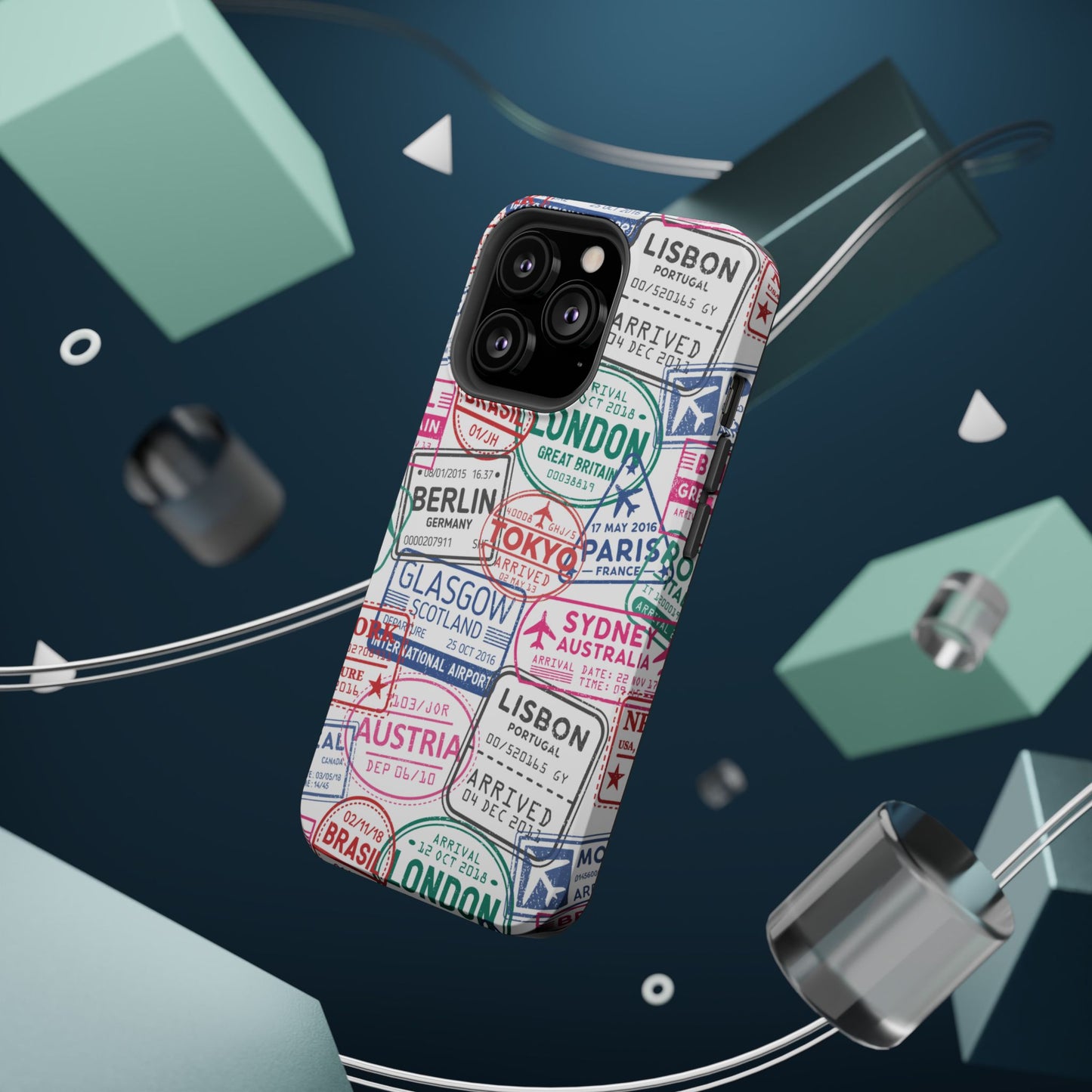 Travel-Inspired, Passport, Travelers, Adventure Stamp, Unique MAGNETIC Phone Case