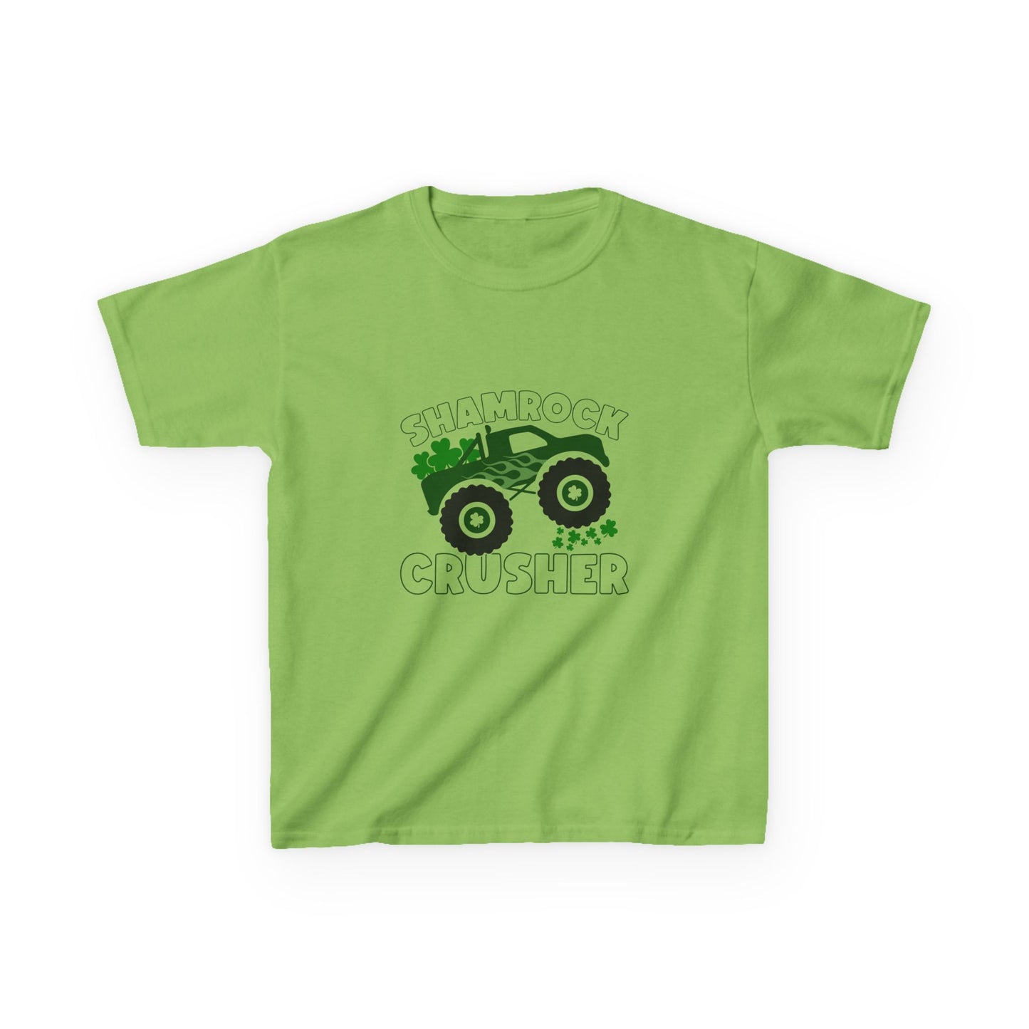 Shamrock Crusher Kids Heavy Cotton Tee - Fun St. Patrick's Day Shirt