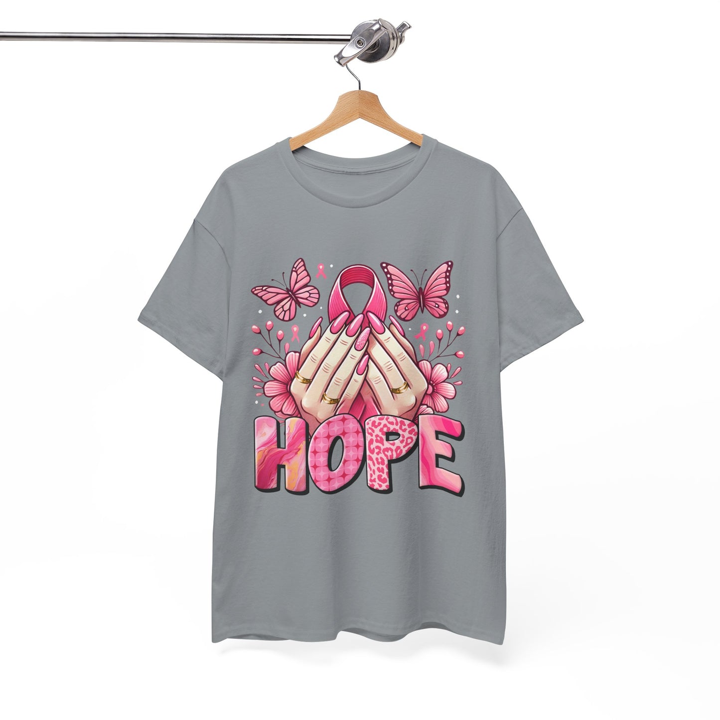 Hopeful Butterflies Unisex Heavy Cotton Tee
