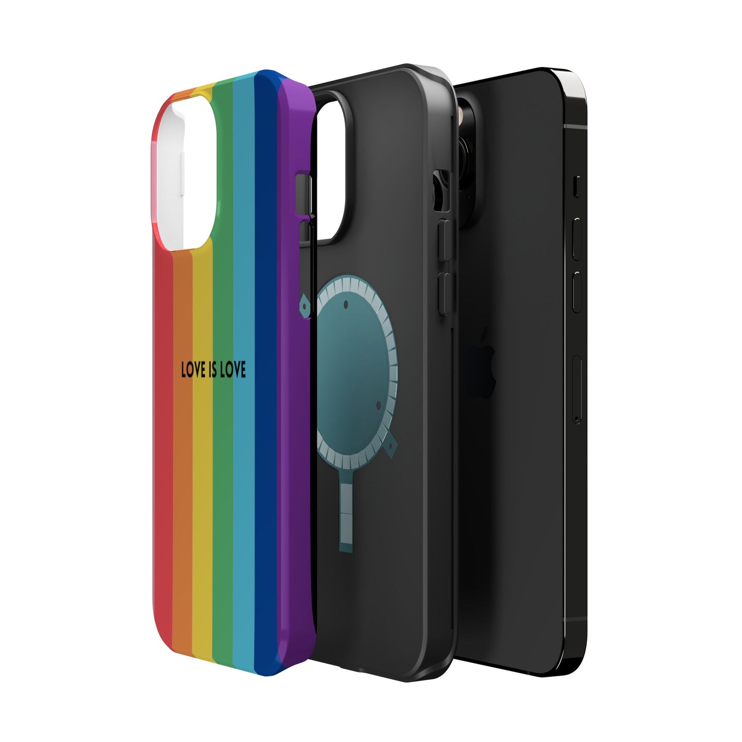 lOVE IS LOVE- Rainbow, LGBTQ+ Pride MAGNETIC Phone Case