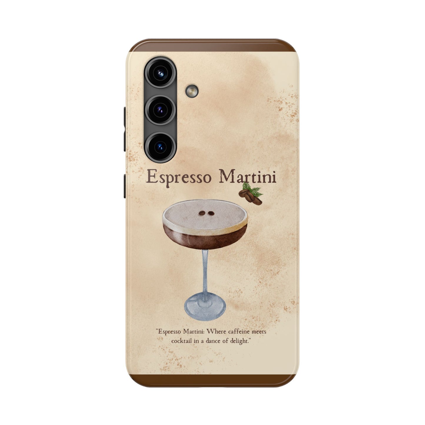Espresso Martini Tough Phone Cases | Stylish Drink Design | Unique Gift for Cocktail Lovers | Perfect for Any Occasion