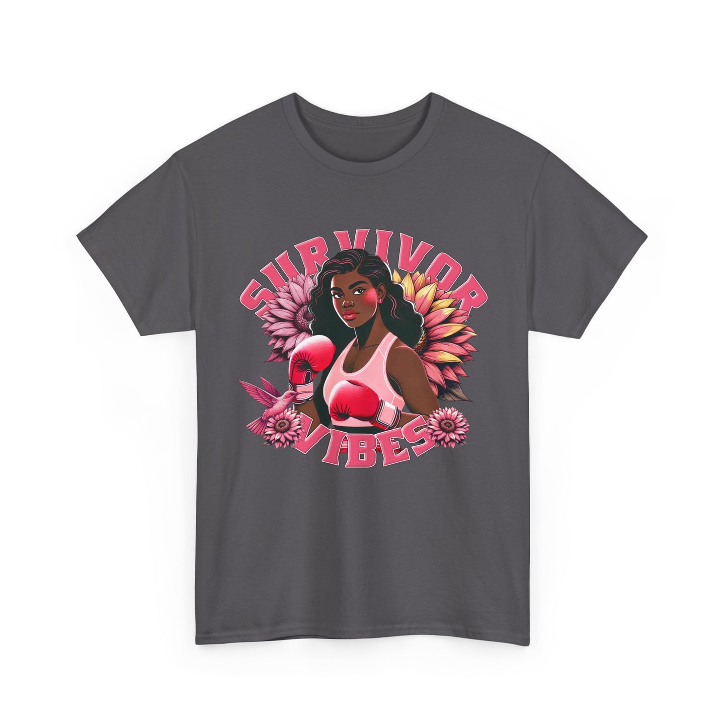 Survivor Vibes Unisex Tee - Empowering Breast Cancer T-Shirt
