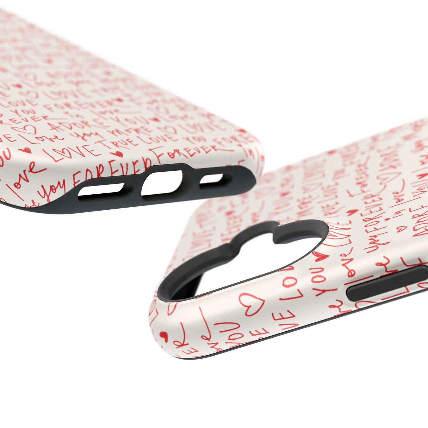 Love Hearts MAGNETIC Tough Case for iPhone, Cute Heart Design, Adore You Case, True Love Protection