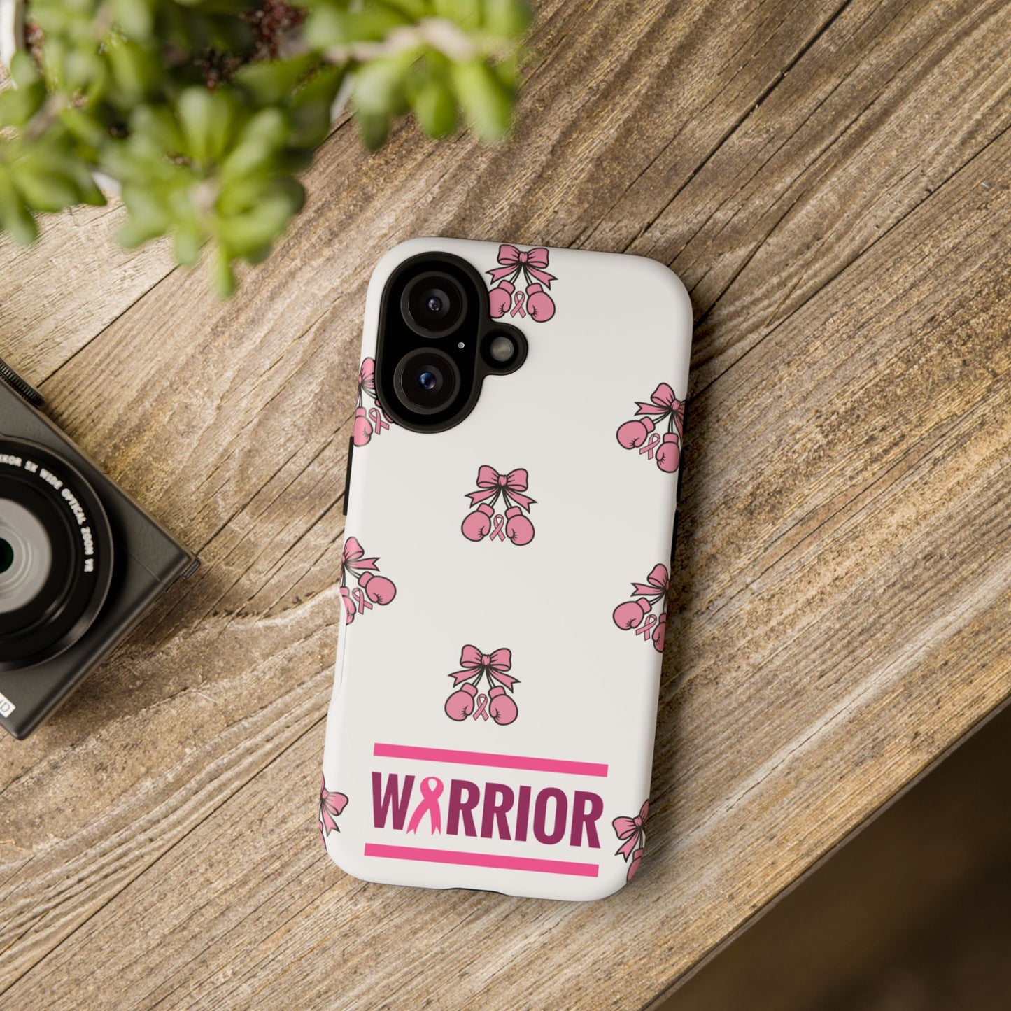 Phone Case - Pink Warrior Cancer Awareness Gift for Breast Cancer Survivor for Iphone