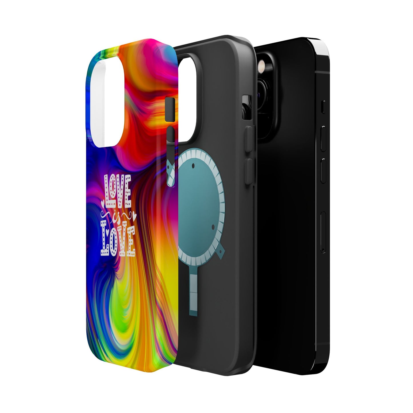 LOVE IS LOVE Colorful Love, Pride Tough Phone Case