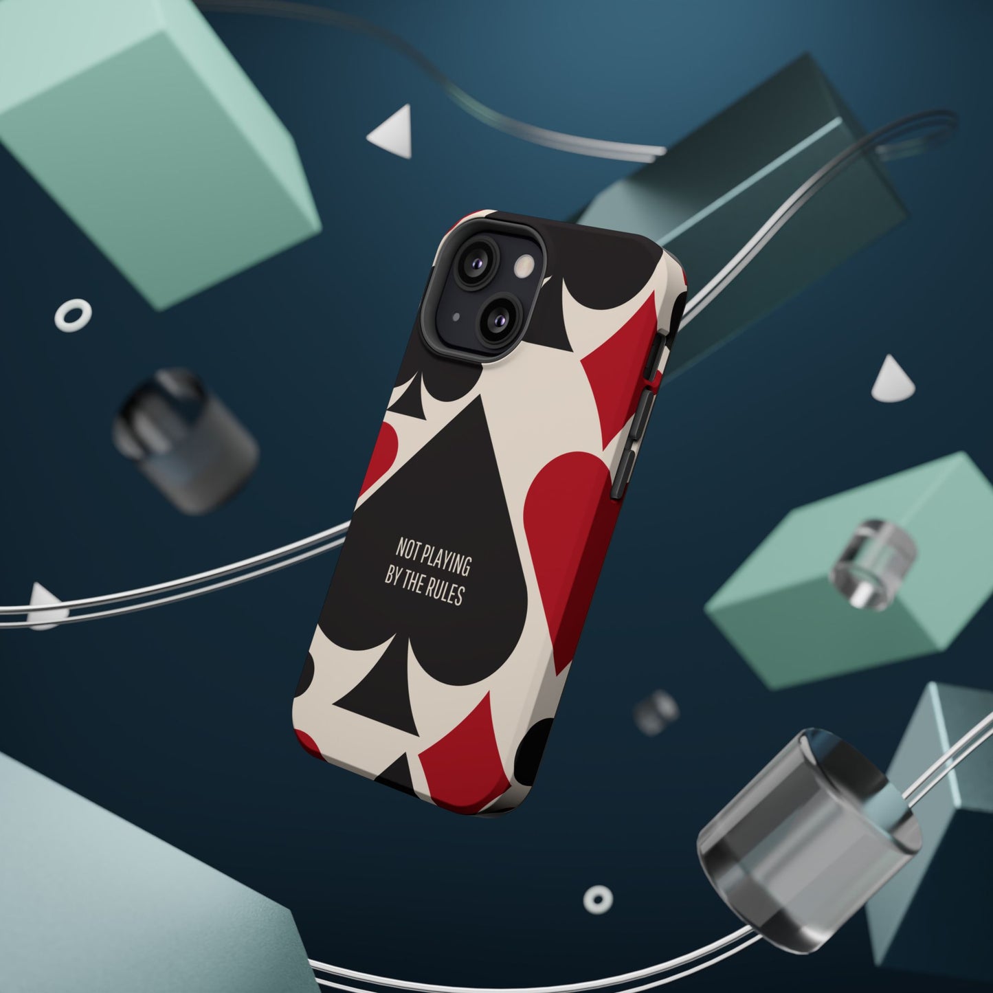 Bold Playing Card Tough Phone Case - Not Playing by the Rules for Iphone
