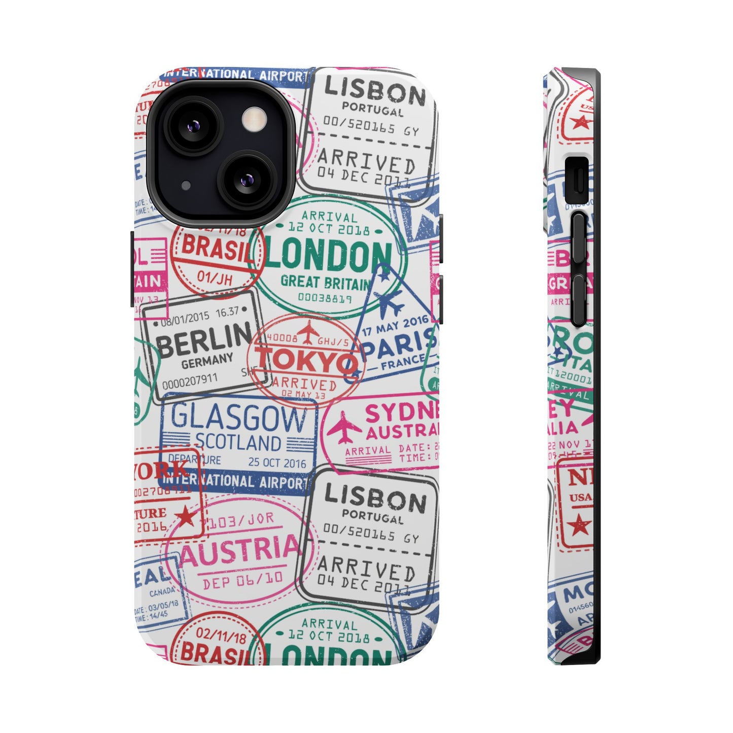 Travel-Inspired, Passport, Travelers, Adventure Stamp, Unique MAGNETIC Phone Case