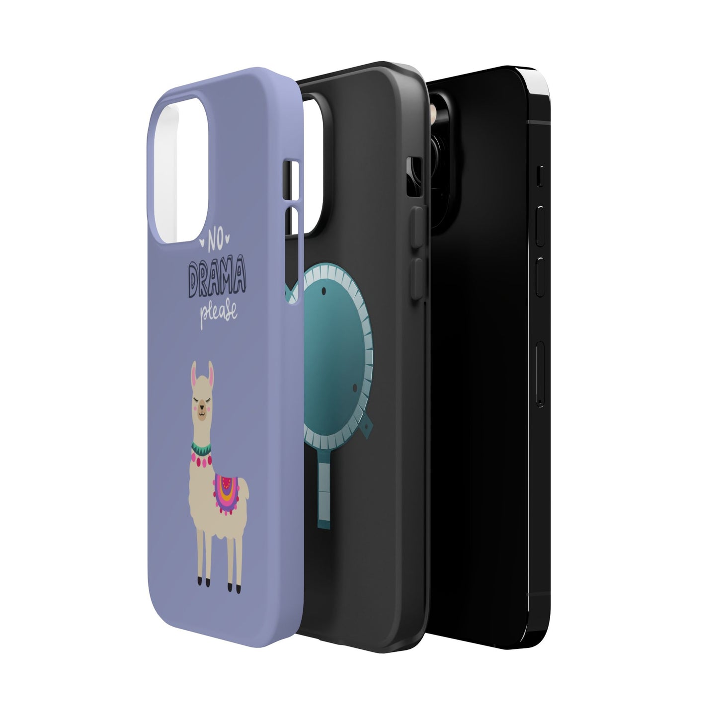Cute Llama - No Drama MAGNETIC Tough Phone Case