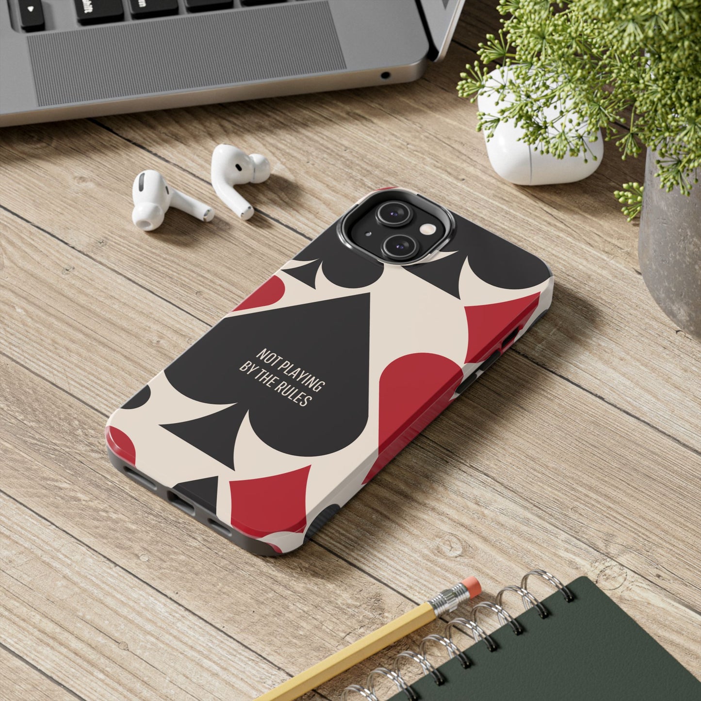 Bold Playing Card Tough Phone Case - Not Playing by the Rules