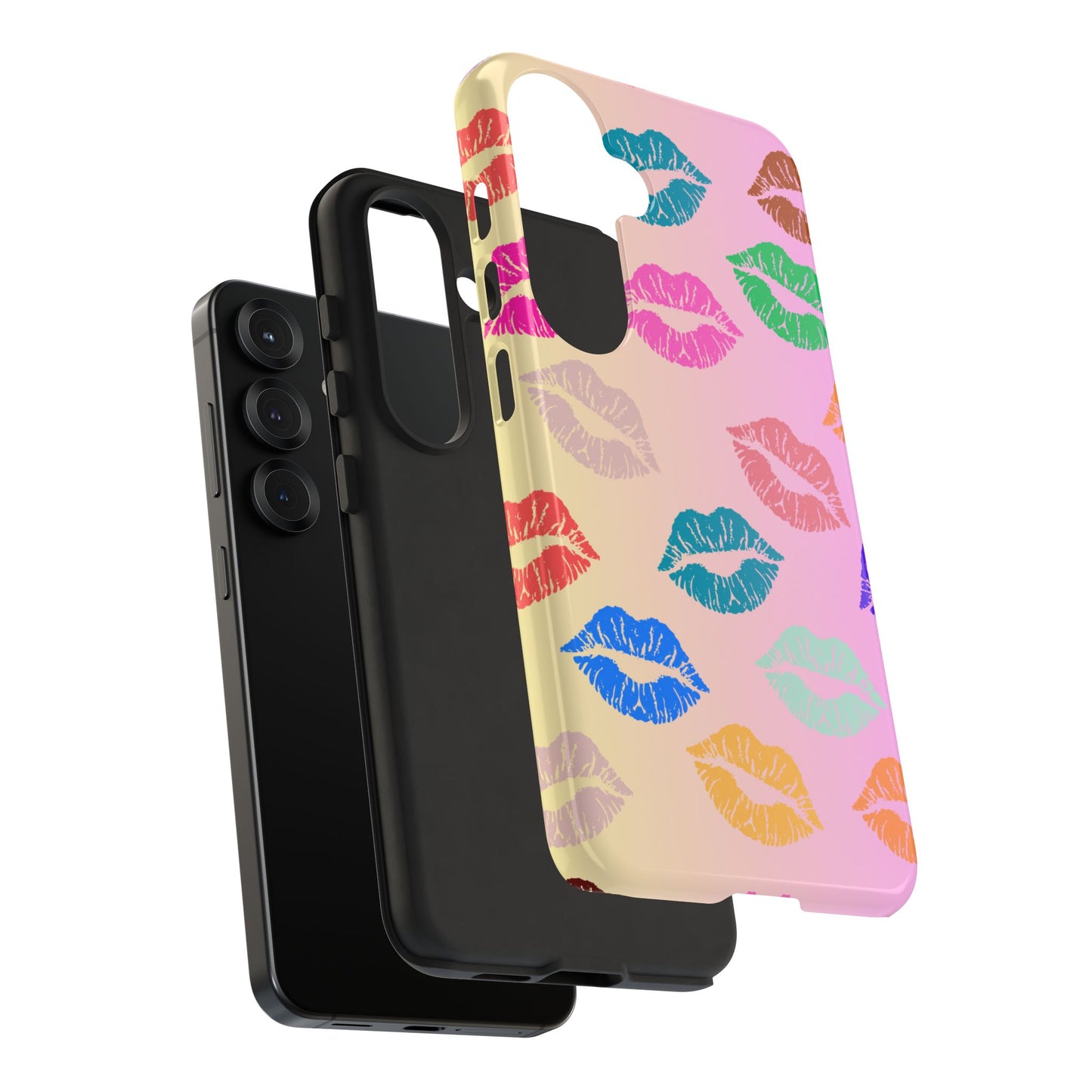Kiss Print Tough Phone Cases Cute, Durable for Samsung