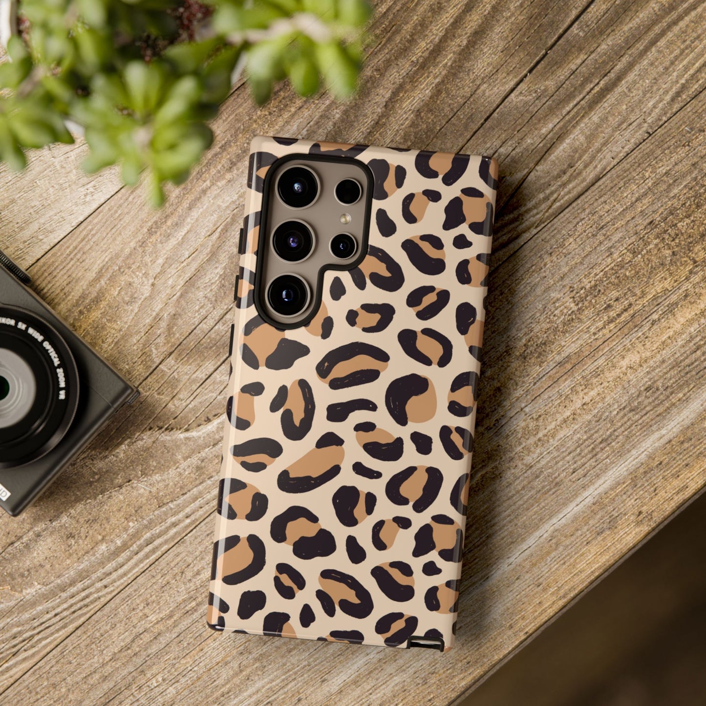 Leopard Print Tough Phone Case for Samsung
