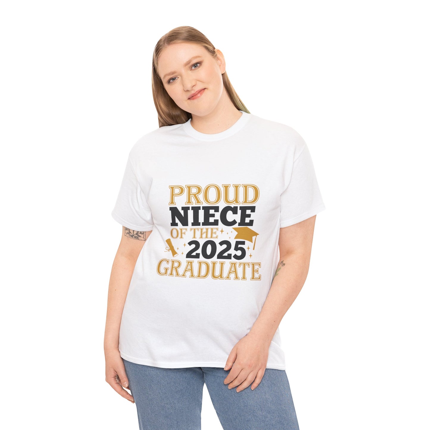 Proud Niece of the 2025 Graduate Unisex Cotton Tee