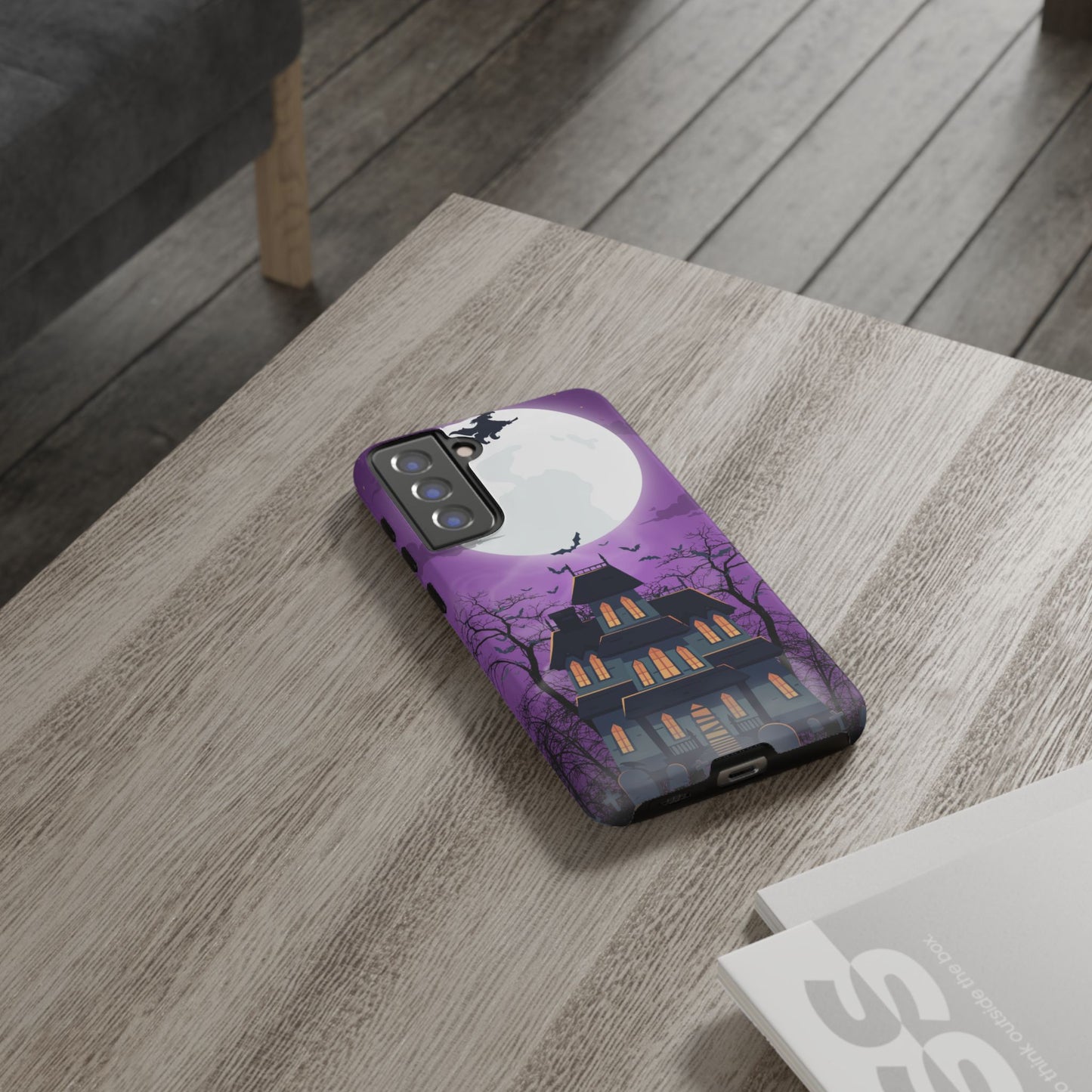 Halloween Haunted, Spooky House, Witchy Vibe Phone Case for Samsung