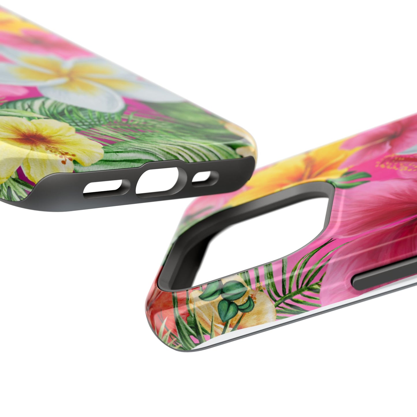 Tropical Floral MAGNETIC Phone Case - Tough, Durable, Chic Protection, Summer Vibes, Gift for Her