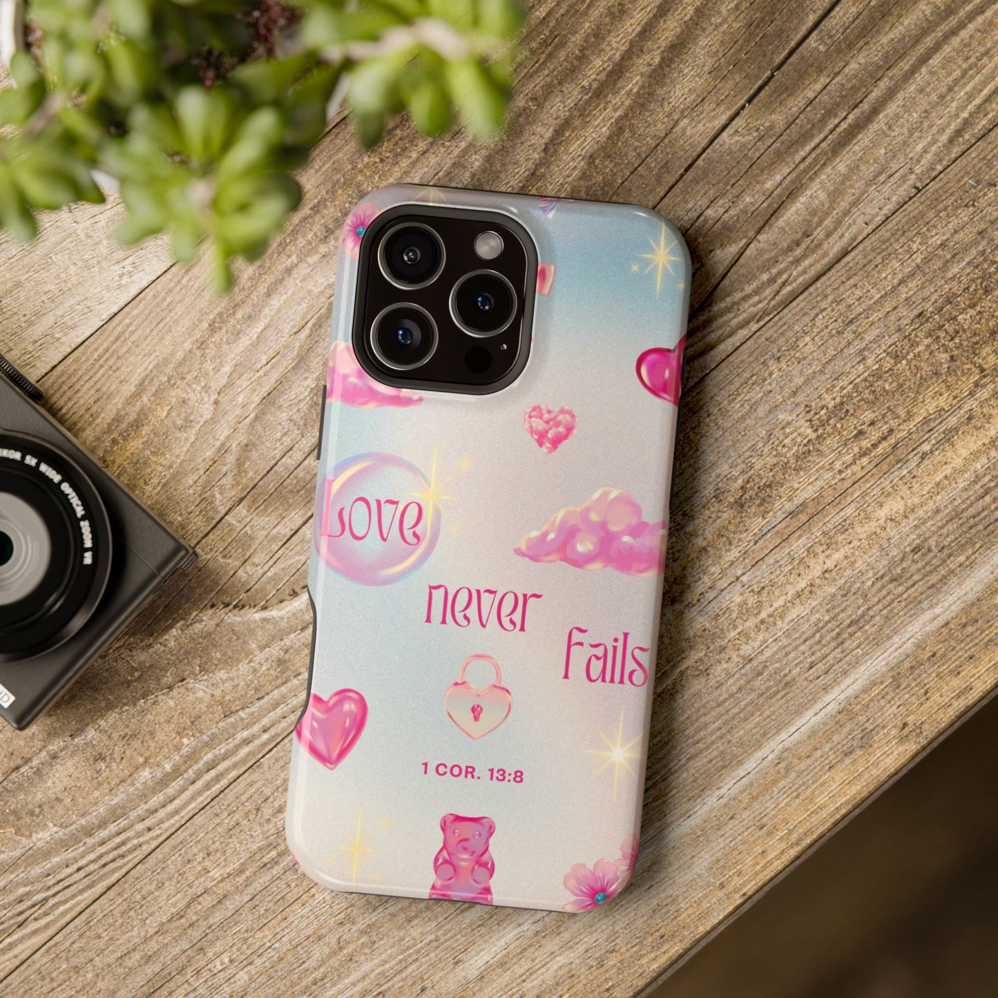 Love Never Fails Bible Verse Tough MAGNETIC Phone Case