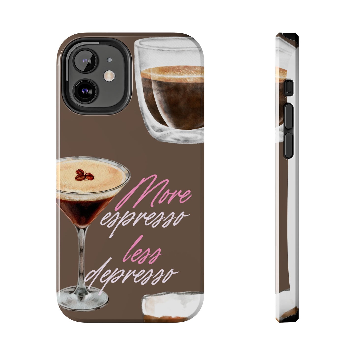 Stylish Coffee Phone Case, Espresso Lovers Gift, Cute Tough Case, Coffee Aesthetic, Phone Accessory for Baristas