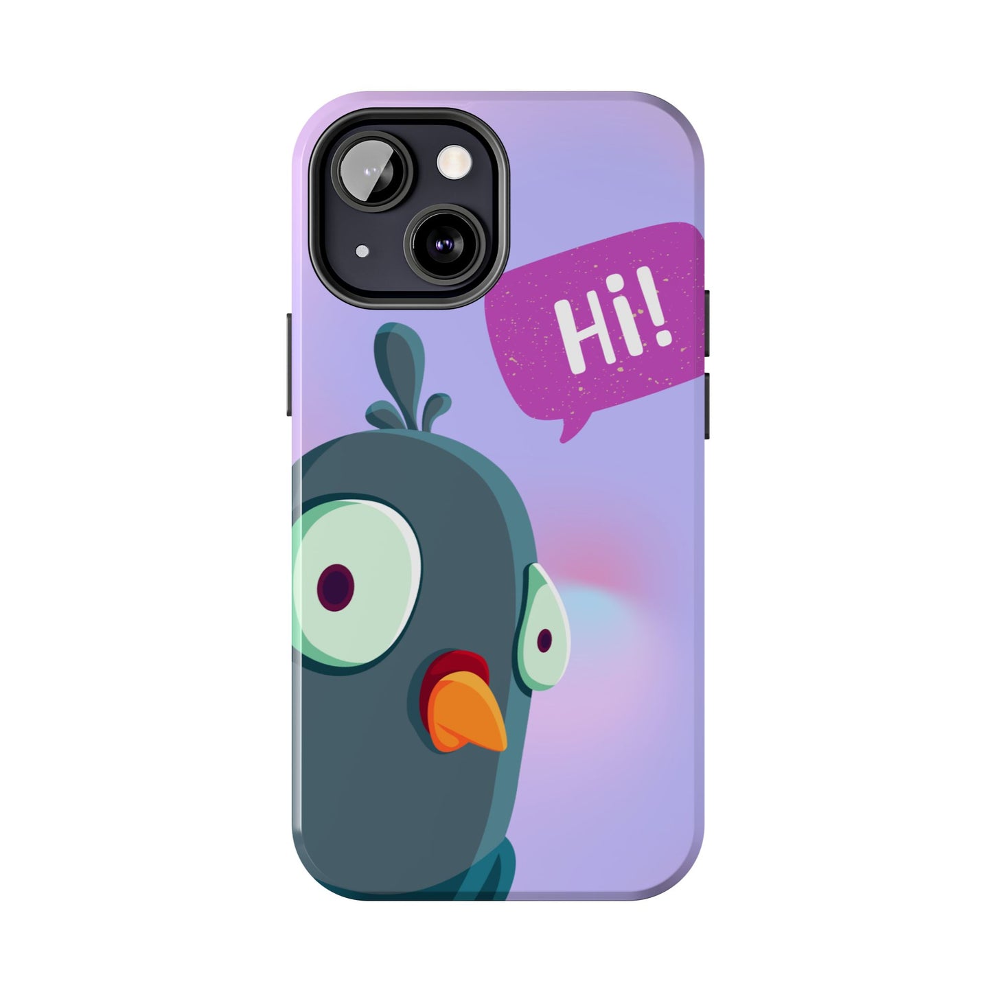 Colorful Cartoon Bird Tough Phone Case - Say Hi!