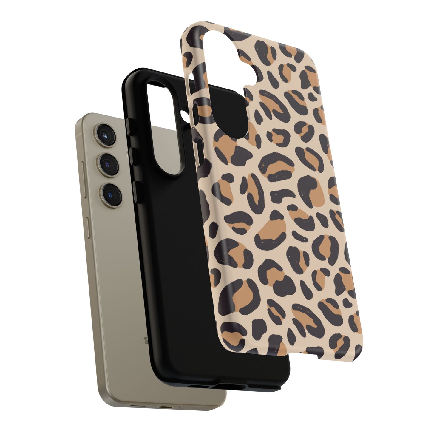 Leopard Print Tough Phone Case for Samsung