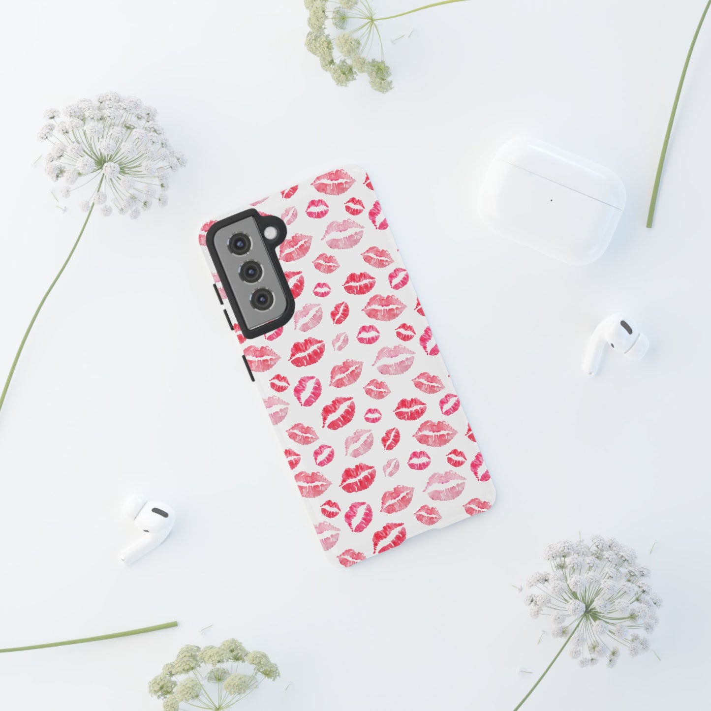 Kiss Pattern Tough Phone Cases, Cute, Unique for Samsung