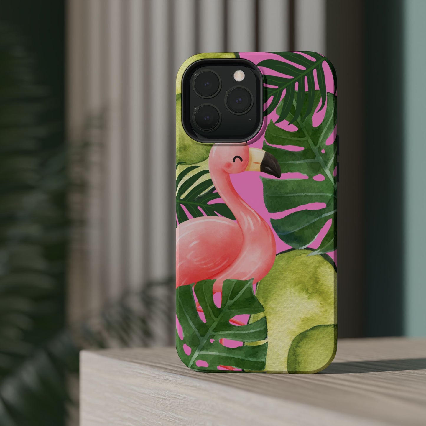 Tropical Flamingo, Cute, Summer Vibes MAGNETIC Tough Phone Case