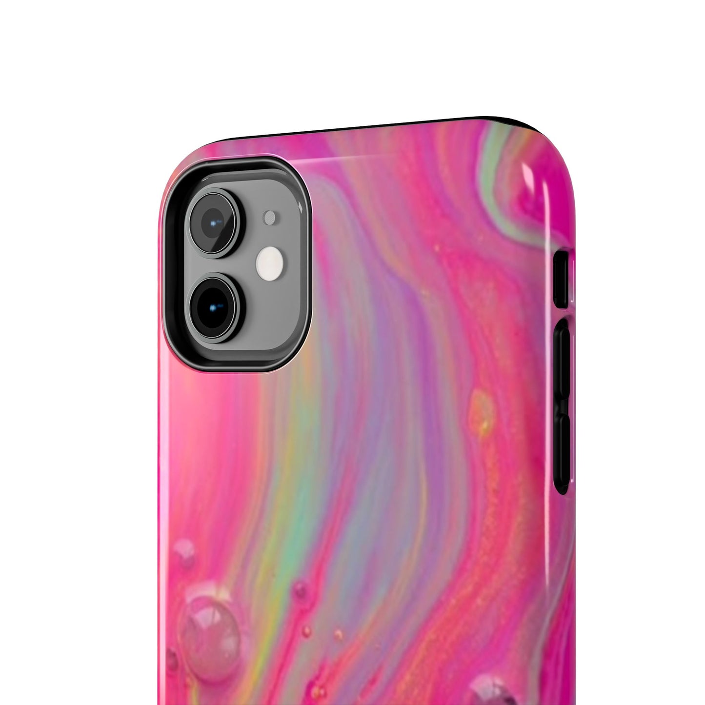 Colorful Swirl Futuristic Tough Phone Case, Stylish Durable Cover for Iphone