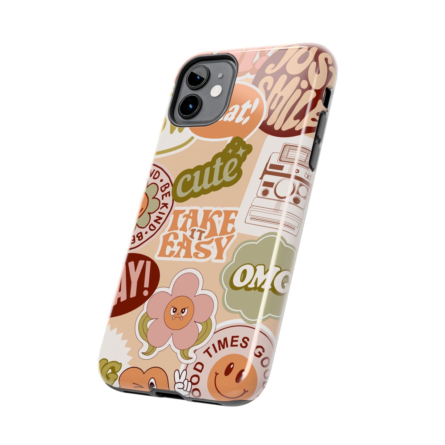 Vibrant, Positive Affirmation Sticker Phone Cases, Cute for Teens, Fun Ideas, Everyday Use