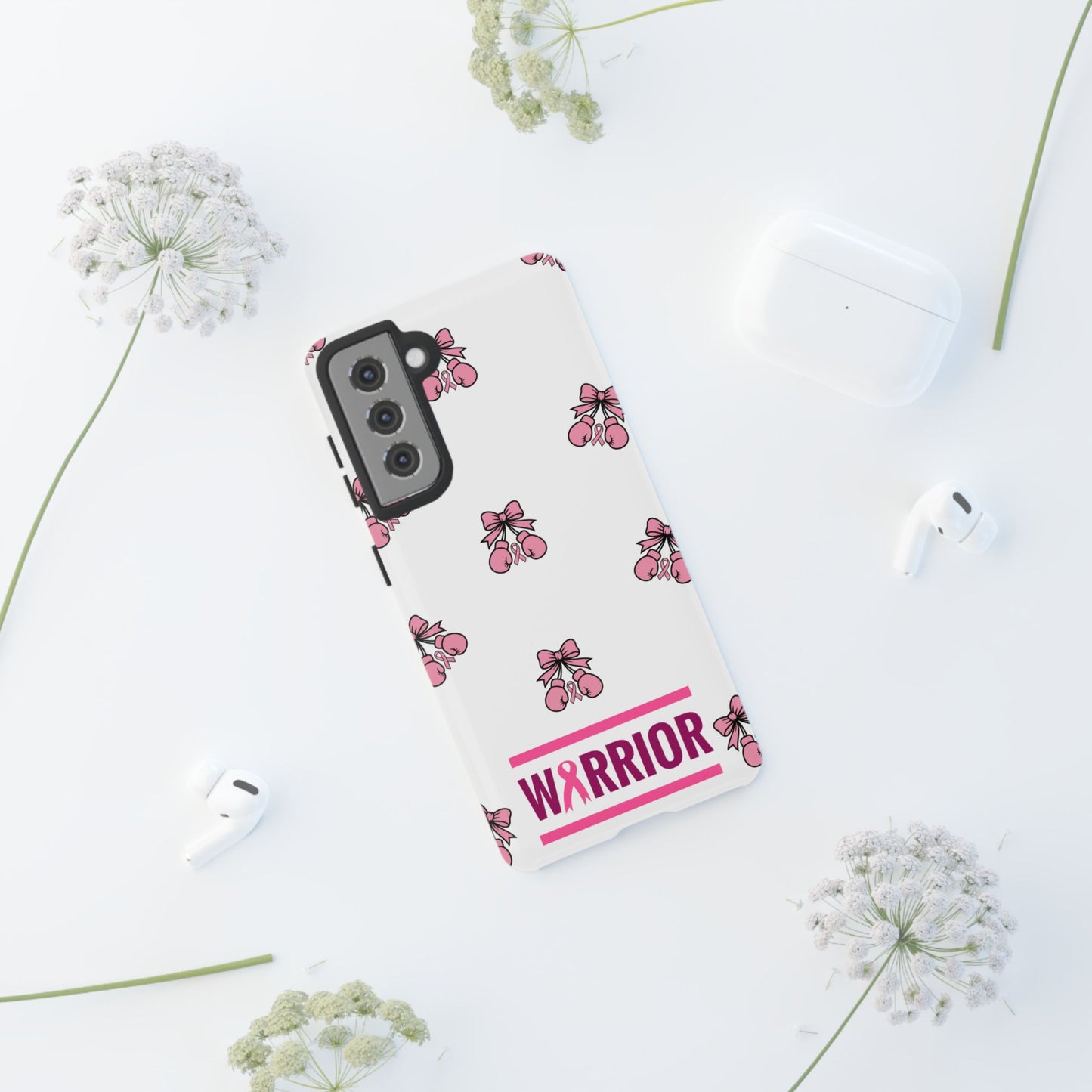 Phone Case - Pink Warrior Cancer Awareness Gift for Breast Cancer Survivor for Samsung