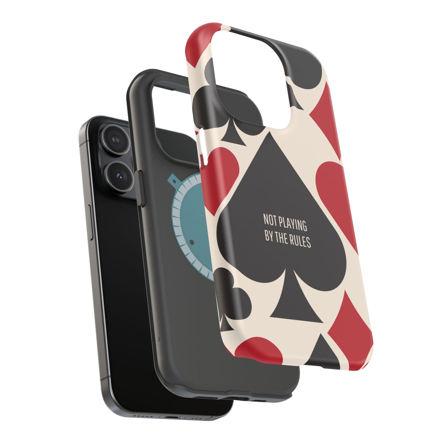 Bold Playing Card Tough Phone Case - Not Playing by the Rules for Iphone