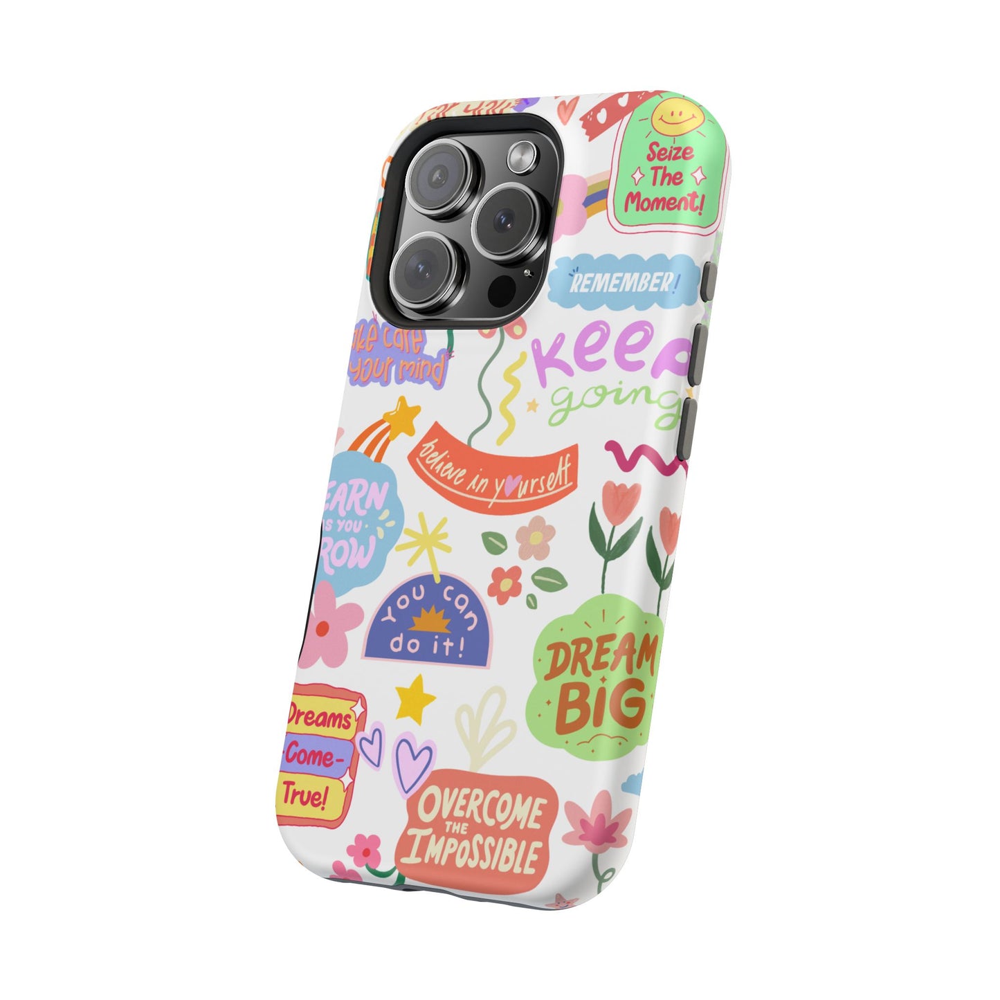 Inspirational, Motivational Phone Case, Cute Floral, Confidence Case, Gift for Her, Positive Vibes