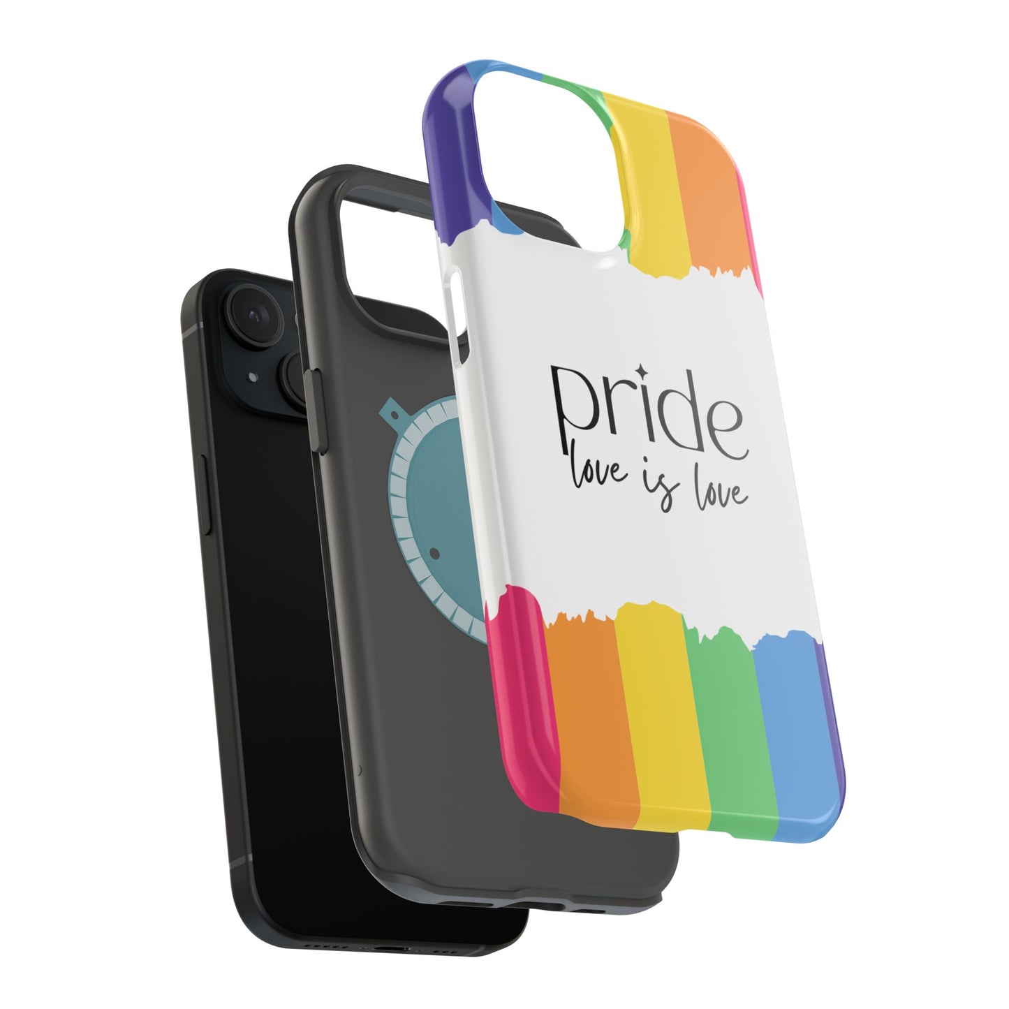 Pride - Love is Love, LGBTQ+, Rainbow Tough Phone Case