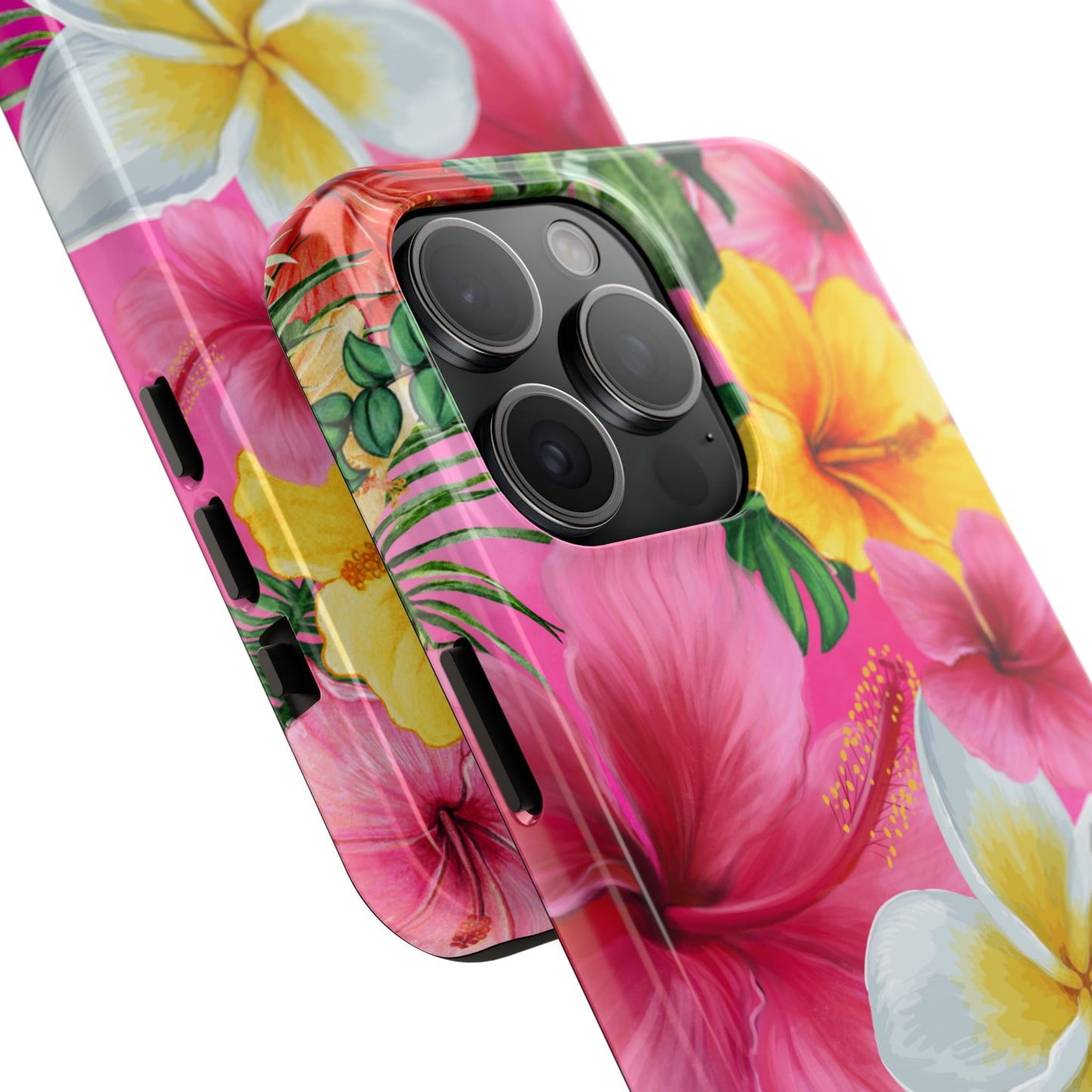 Tropical Floral Phone Case - Tough, Durable, Chic Protection, Summer Vibes, Gift for Her