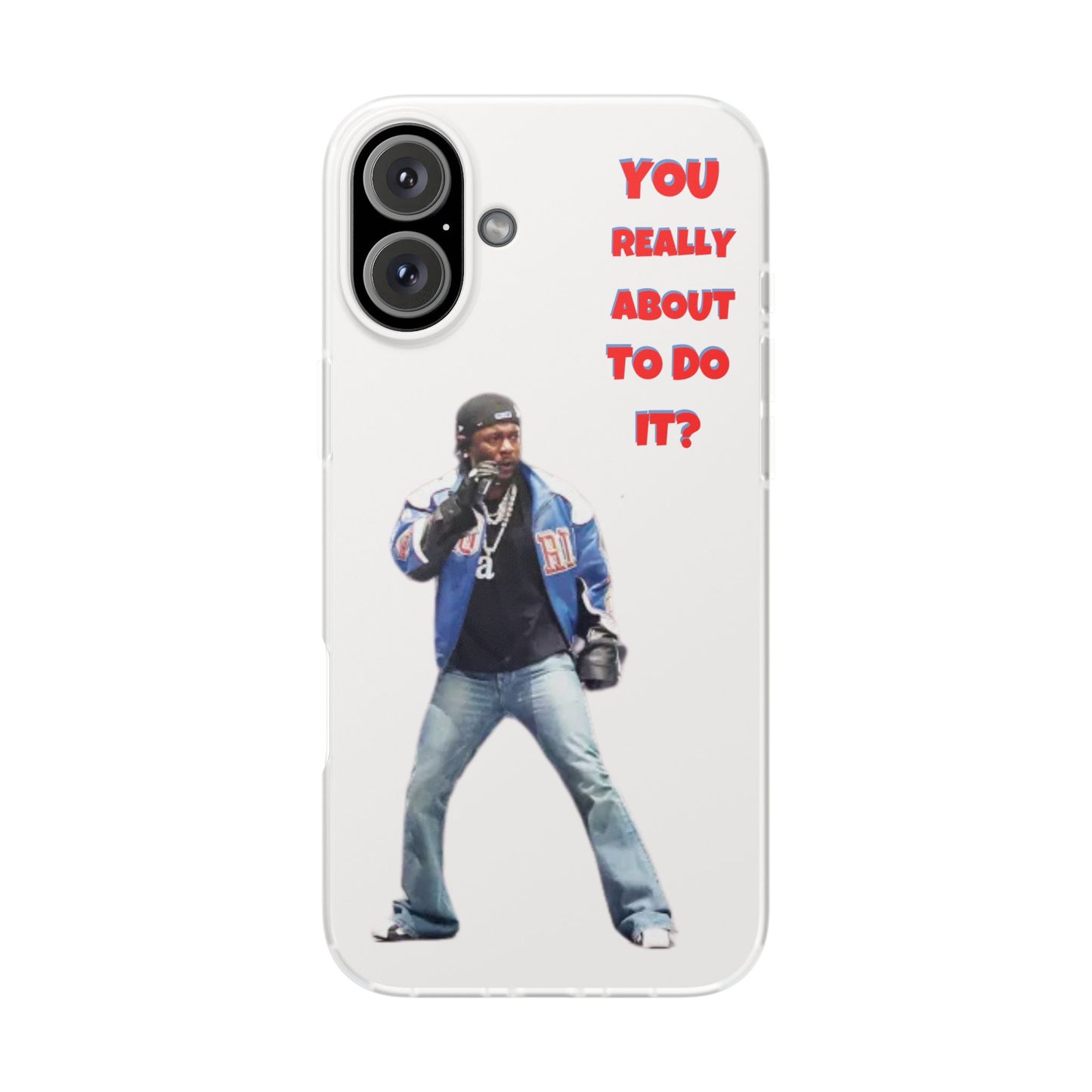 kendrick Lamar Cool Quote Flexi Phone Case - "You Really About To Do It?"