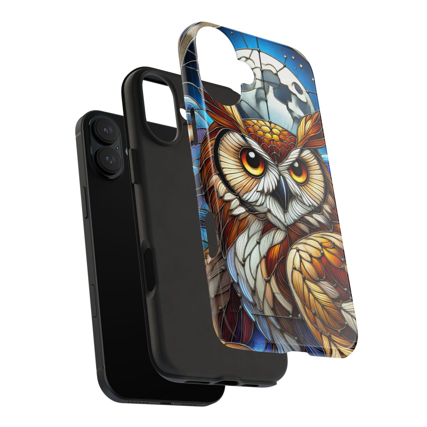 IPhone Case - Owl Stained Glass Design - Durable Protection