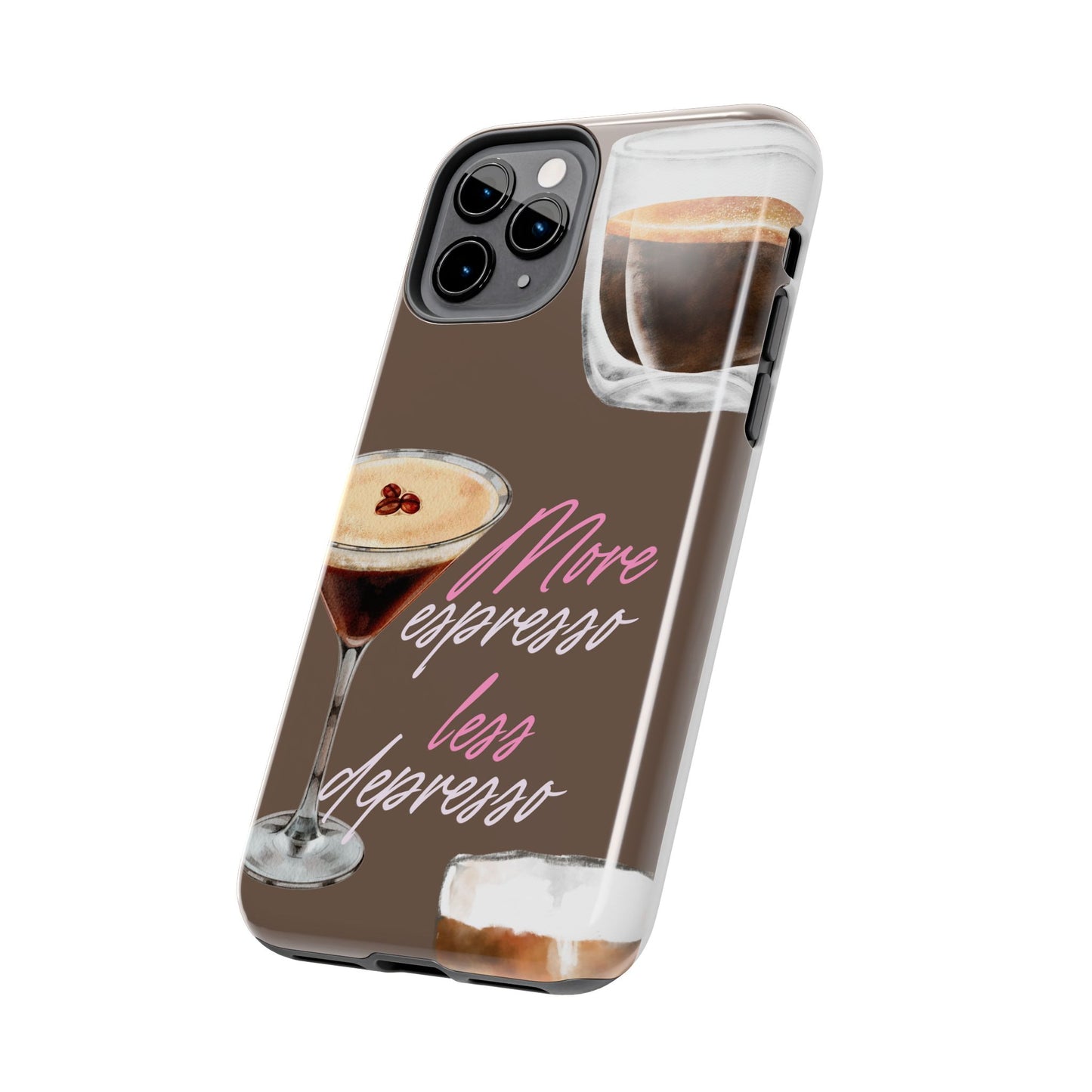 Stylish Coffee Phone Case, Espresso Lovers Gift, Cute Tough Case, Coffee Aesthetic, Phone Accessory for Baristas