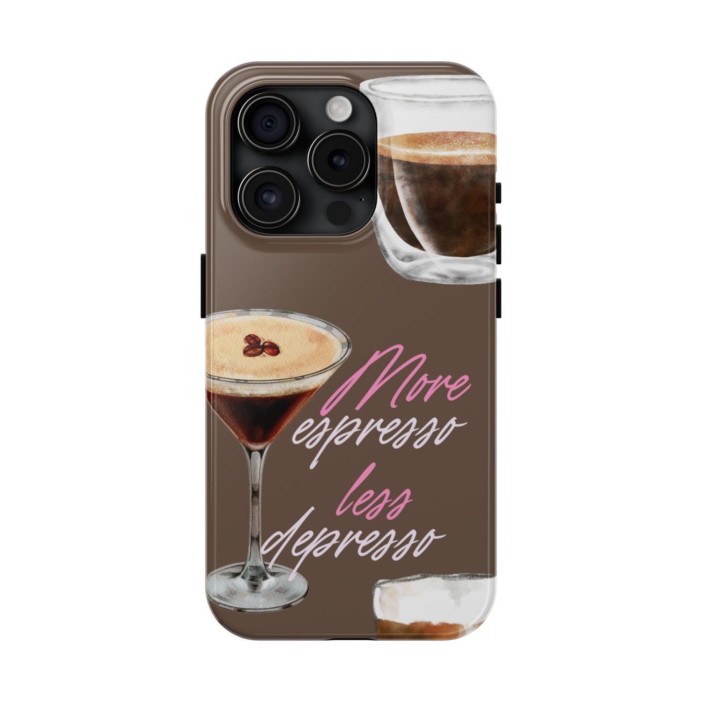 Stylish Coffee Phone Case, Espresso Lovers Gift, Cute Tough Case, Coffee Aesthetic, Phone Accessory for Baristas