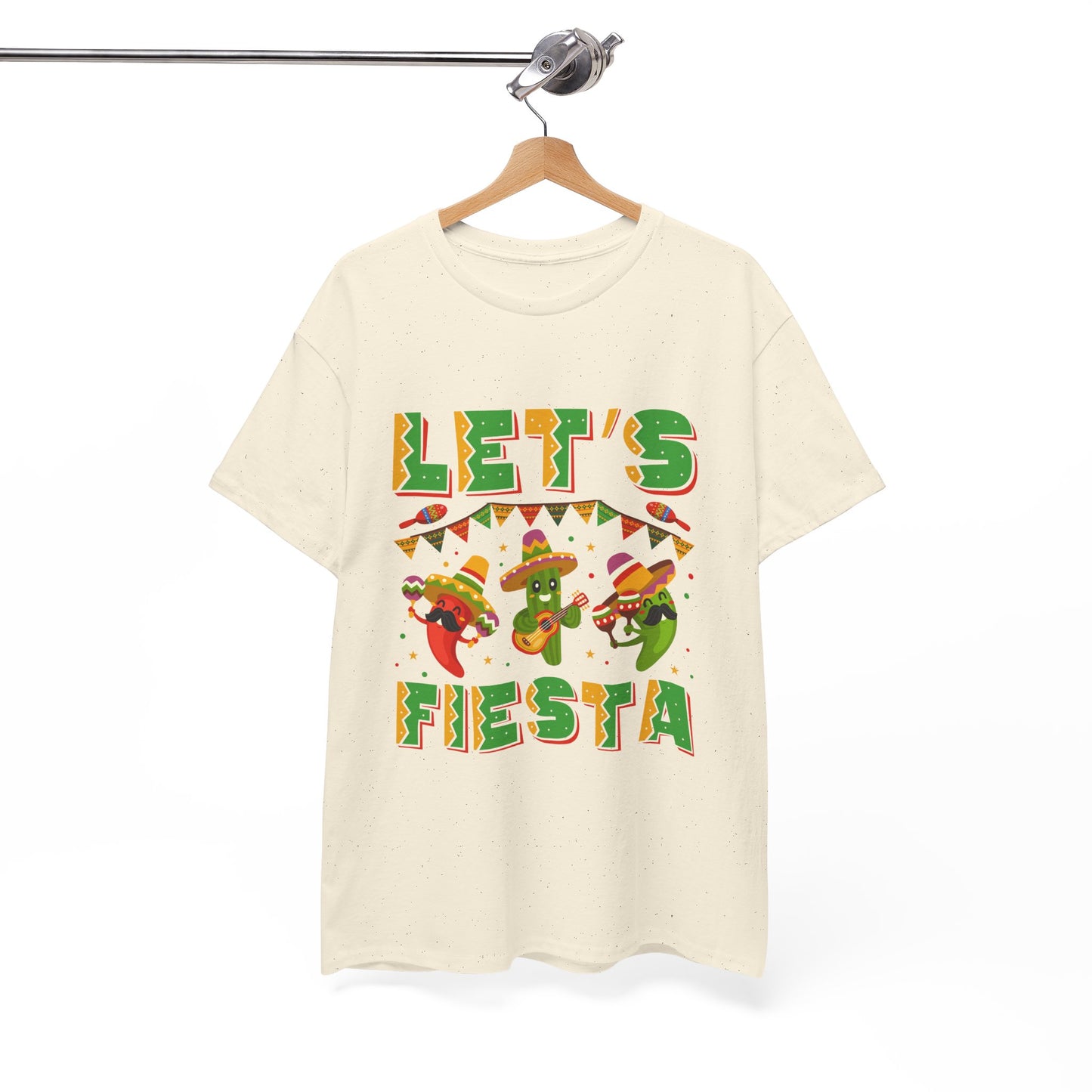 Let's Fiesta Unisex Heavy Cotton Tee - Fun Party Shirt for Celebrations