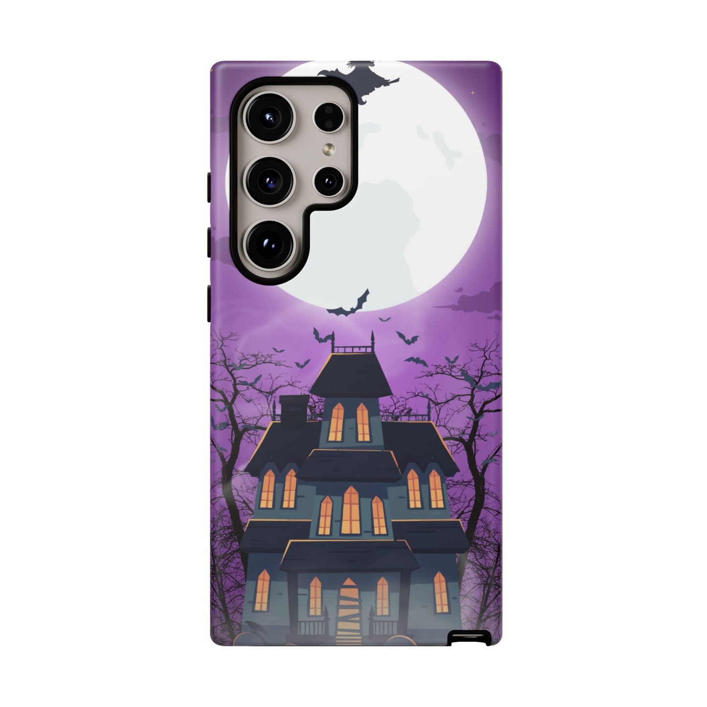 Halloween Haunted, Spooky House, Witchy Vibe Phone Case for Samsung