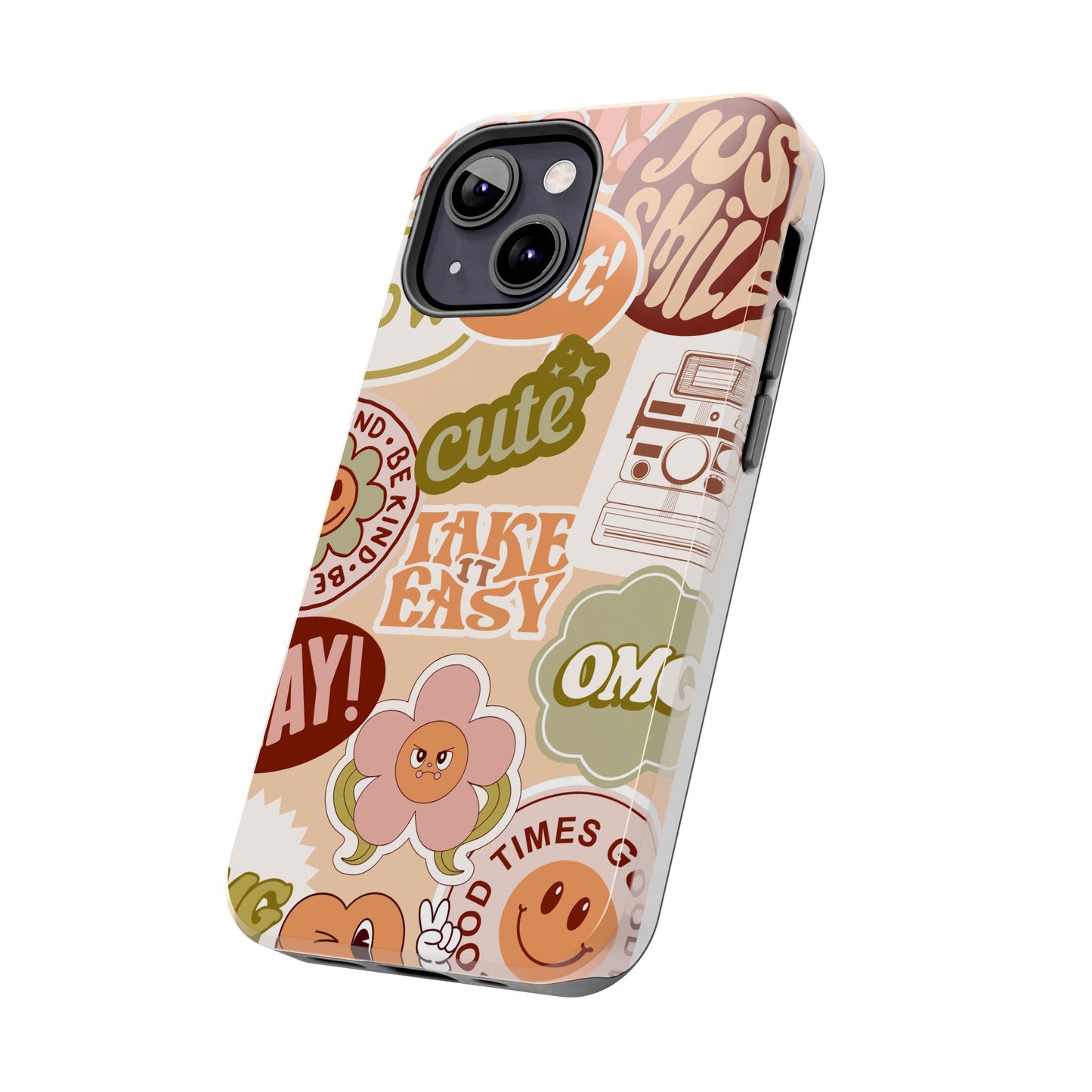 Vibrant, Positive Affirmation Sticker Phone Cases, Cute for Teens, Fun Ideas, Everyday Use