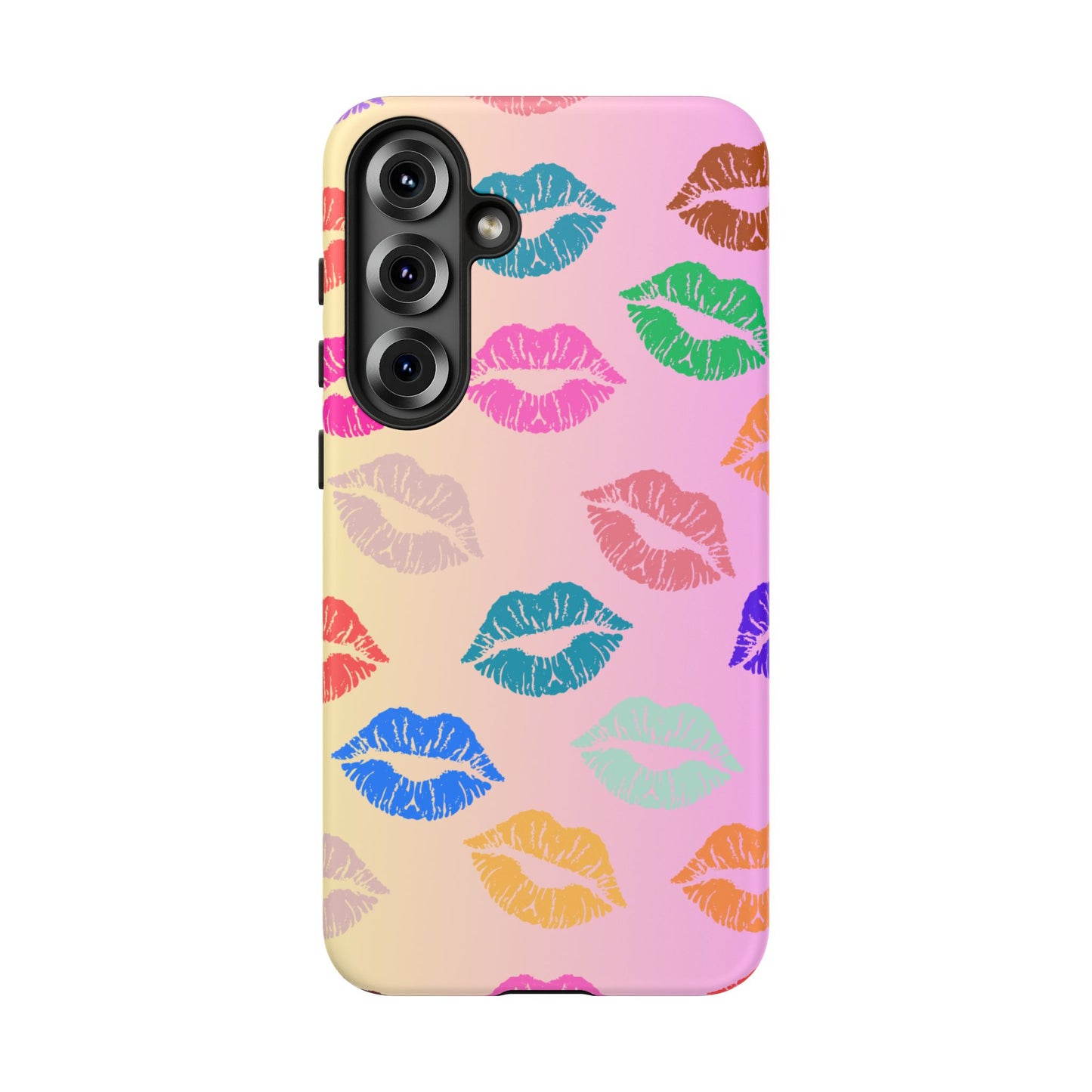 Kiss Print Tough Phone Cases Cute, Durable for Samsung